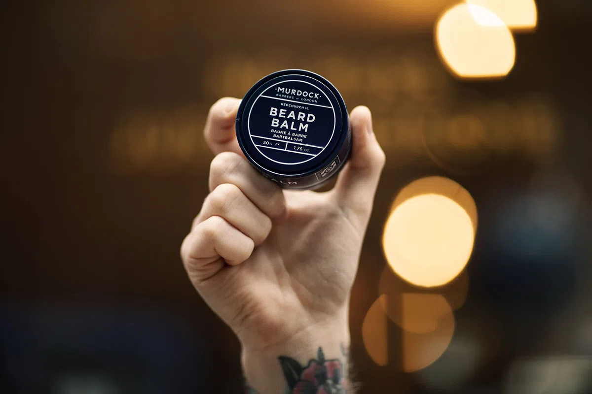 Murdock London Baume à barbe | Sensation douce, confortable et saine | Poils et peau du visage | Fabriqué en Angleterre | 50 g