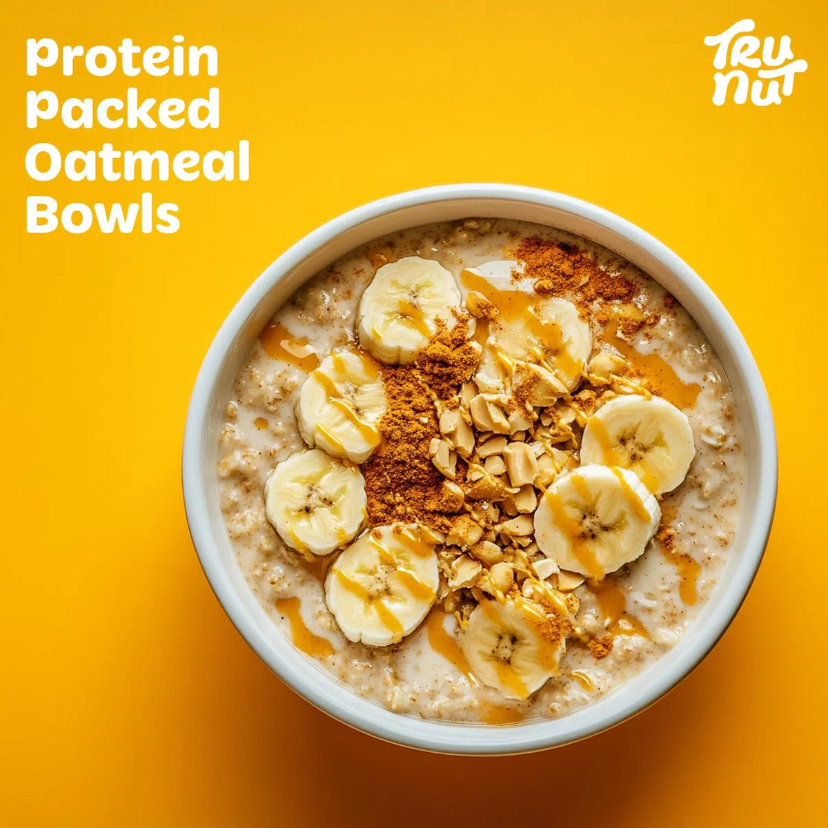 Tru-Nut Poudre de Protéines de Cacahuete, 454 g - 61% de protéines végétaliennes - sans édulcorants - idéal pour les smoothies et les shakes protéinés - sans gluten