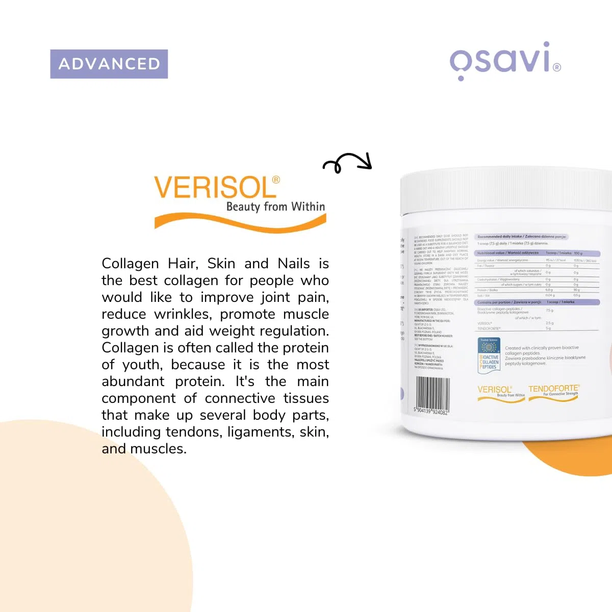Osavi Collagen Beauty & Sport by Magda Linette - 225g