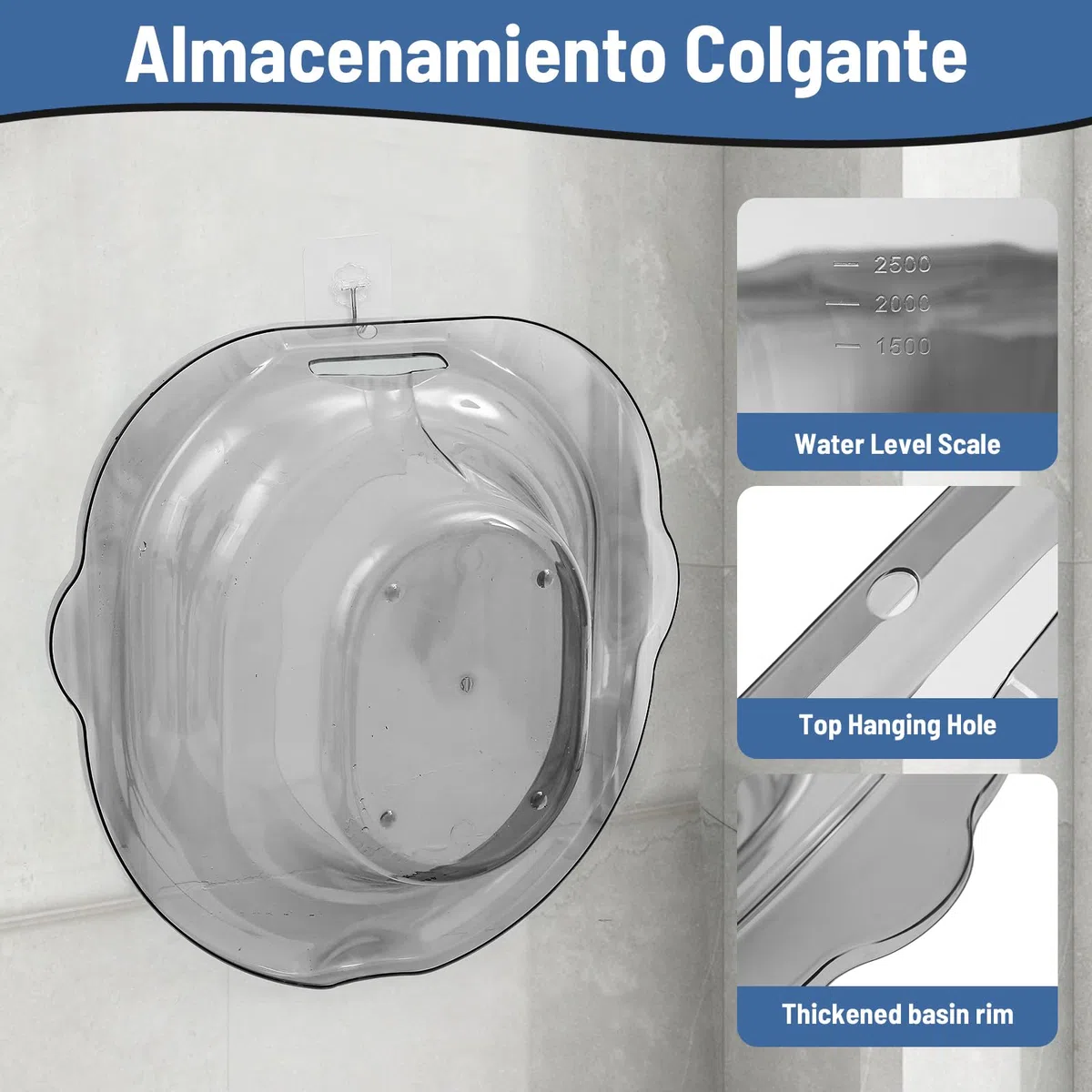 Sitz Baths Siège de salle de bain pour soins post-partum, personnes âgées, handicapées ou traitement des hémorroïdes – Atténuent les infections et soulagent l'inflammation