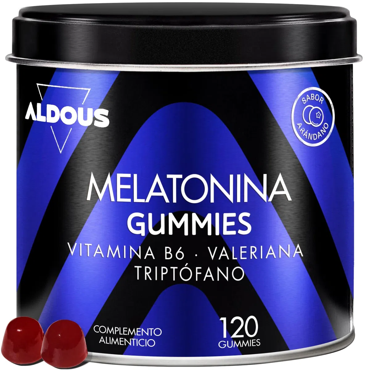 Melatonine Gummies 1 mg - 120 Gummies Sommeil (pour 4 mois) avec Tryptophane, Valériane et Vitamine B6 - Bien dormir, sommeil mélatonine, insomnie - Arôme naturel de canneberge
