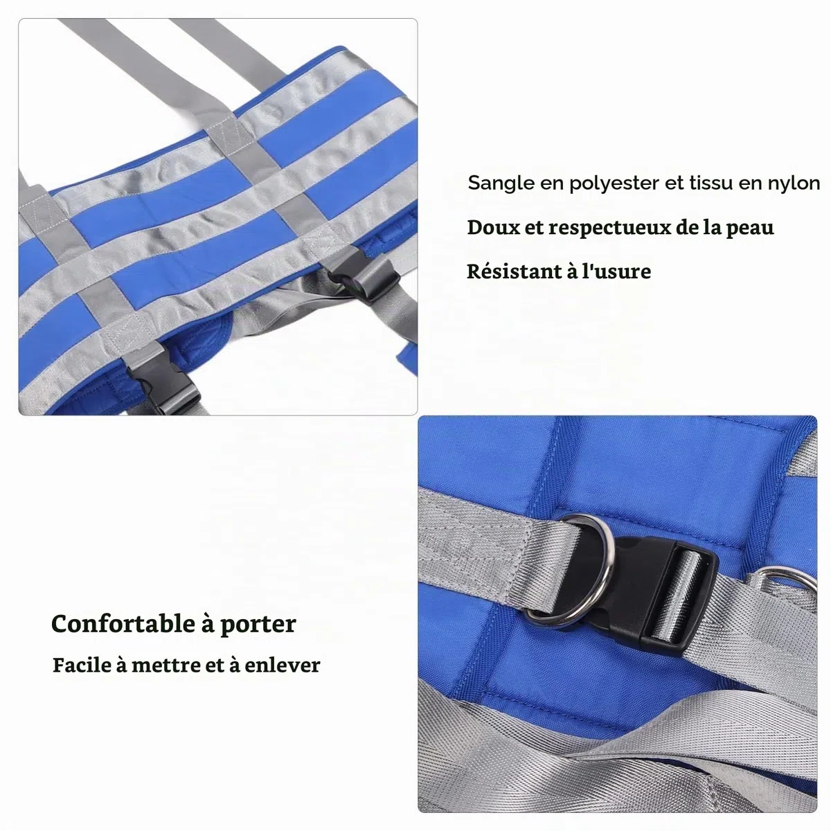 BLUEZY Harnais De Toilette pour Lève-Personne, Malade Lève-Personne Tout Le Corps Harnais De Soulèvement, Dispositif D'entraînement À La Marche D'aide À La Réadaptation Personnes Âgées Medium