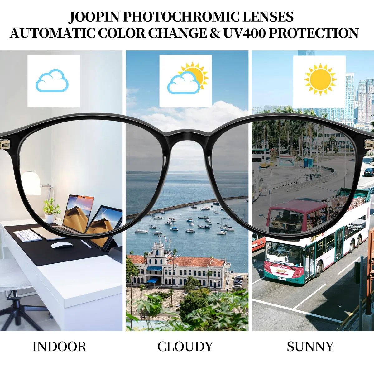 Joopin Lunettes anti Lumière Bleue pour Femme Protection Écran Anti-Fatigue pour Gaming et Ordinateur avec Filtre UV400