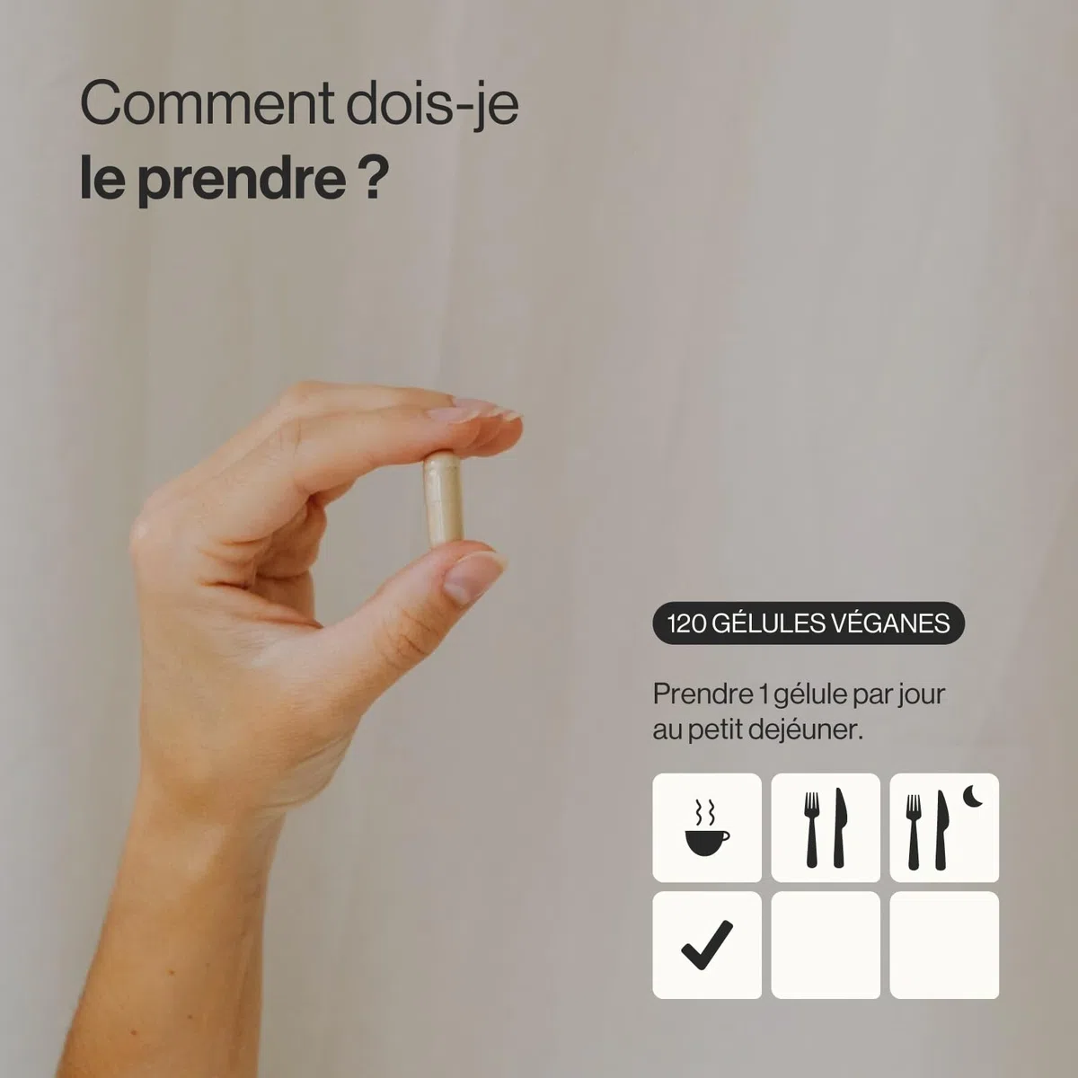Nootropique - Formule pour augmenter l'énergie, concentration, fonctions cérébrales, l'agilité mentale et mémoire - Ginkgo Biloba, Bacopa, L-Théanine, Tyrosine et Vitamines B6 & B12-120 Gélules