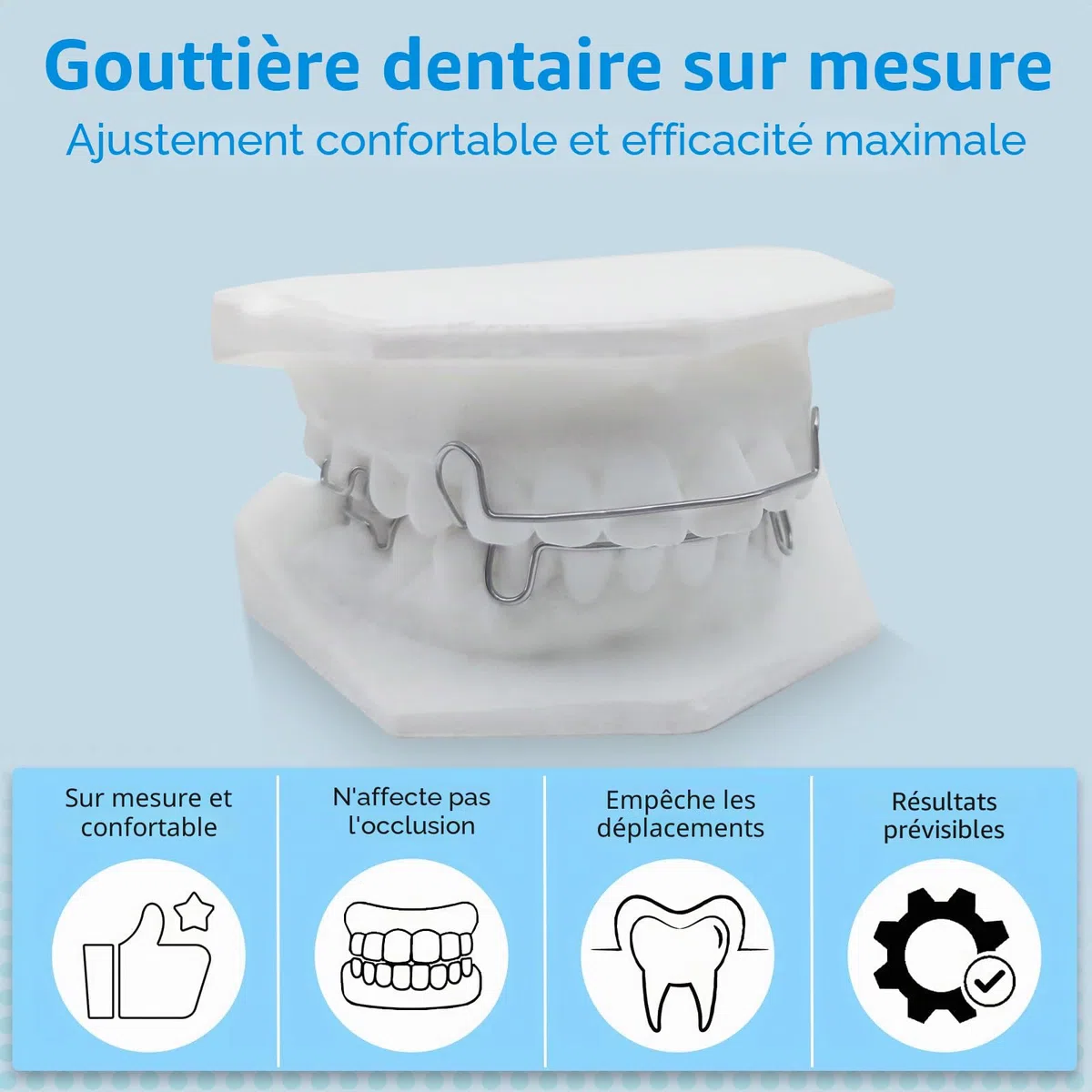 Gouttière de Hawley sur mesure, confortable et durable, sans BPA, adaptée aux adultes et aux enfants, Empêche le déplacement des dents, pour mâchoire supérieure et inférieure - Rose (2 pièces)