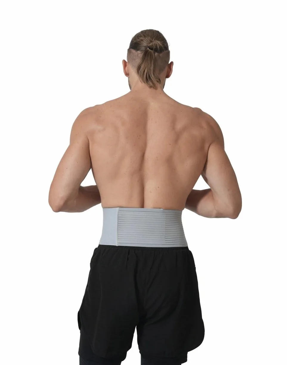 Ceinture pour hernie ombilicale. Ceinture abdominale pour hernie ombilicale avec coussinet de compression. Ceinture médicale avec soutien ombilical: soulage douleur. Capacité de thermorégulation(L/XL)