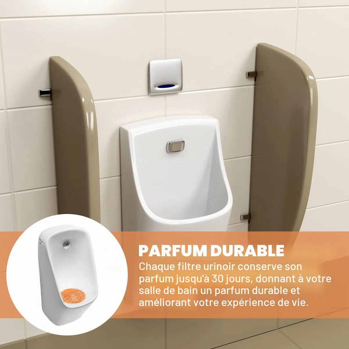 Ecrans Pour Urinoir, 16 Pièces Desodorisant Urinoir, Filtre D'urinoir, Pastilles Urinoir, Tapis d'Urinoir Désodorisant pour Urinoir pour salle de bain Hôtels Toilettes