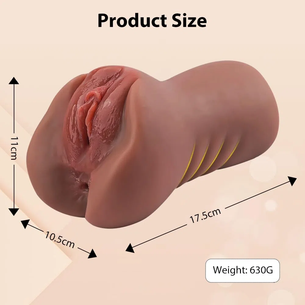 Masturbateur réaliste pour hommes 630 g - Vagin et anal 3D ultra-réalistes avec texture douce en silicone - Sex toy pour adultes Masturbateur de poche sensuel pour hommes