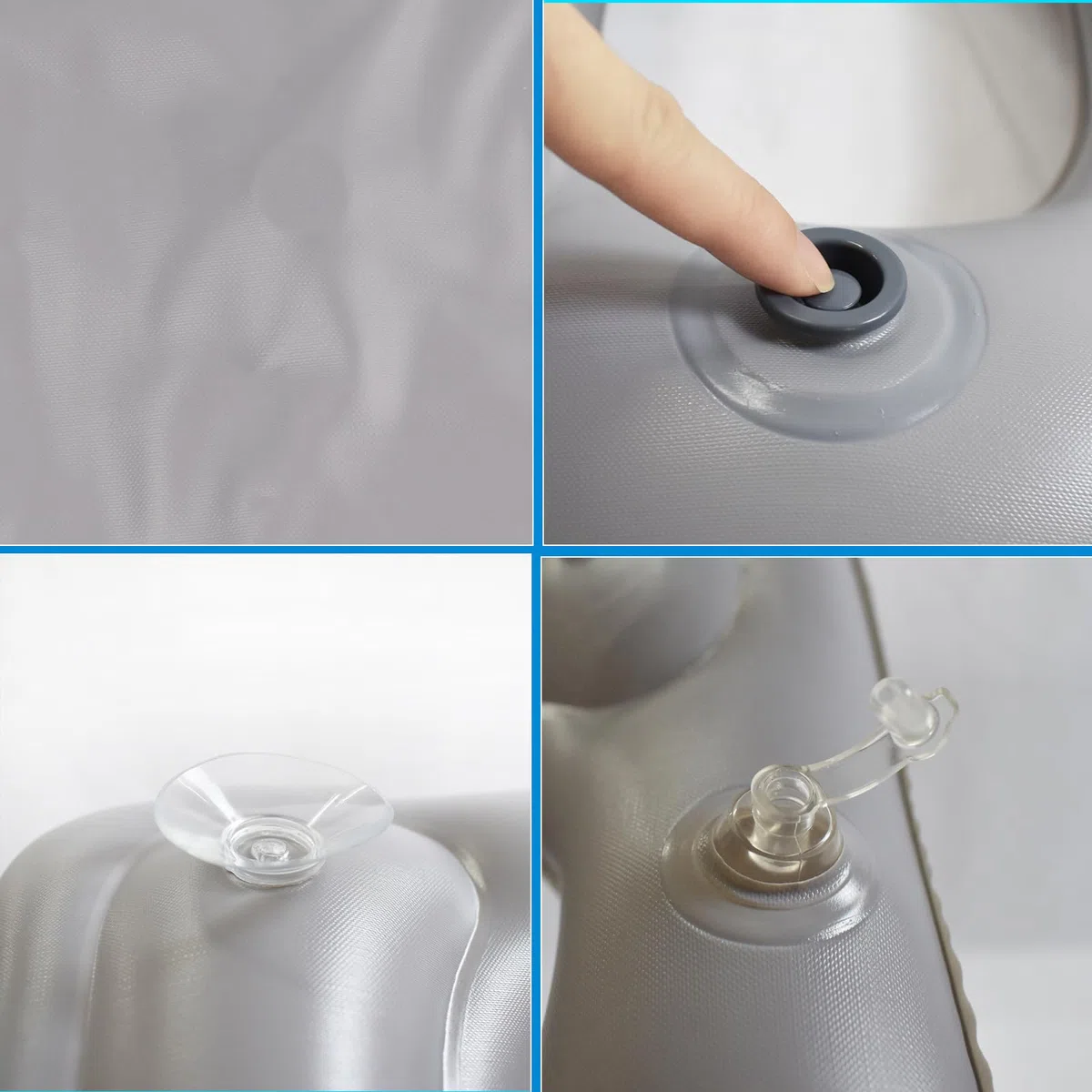 Coussin de Siège de Toilette Gonflable en PVC avec Ventouse, Réglable en Hauteur, Étanche et Confortable, Housse WC pour Adulte, Soulagement du Coccyx, Idéal Voyage et Convalescence