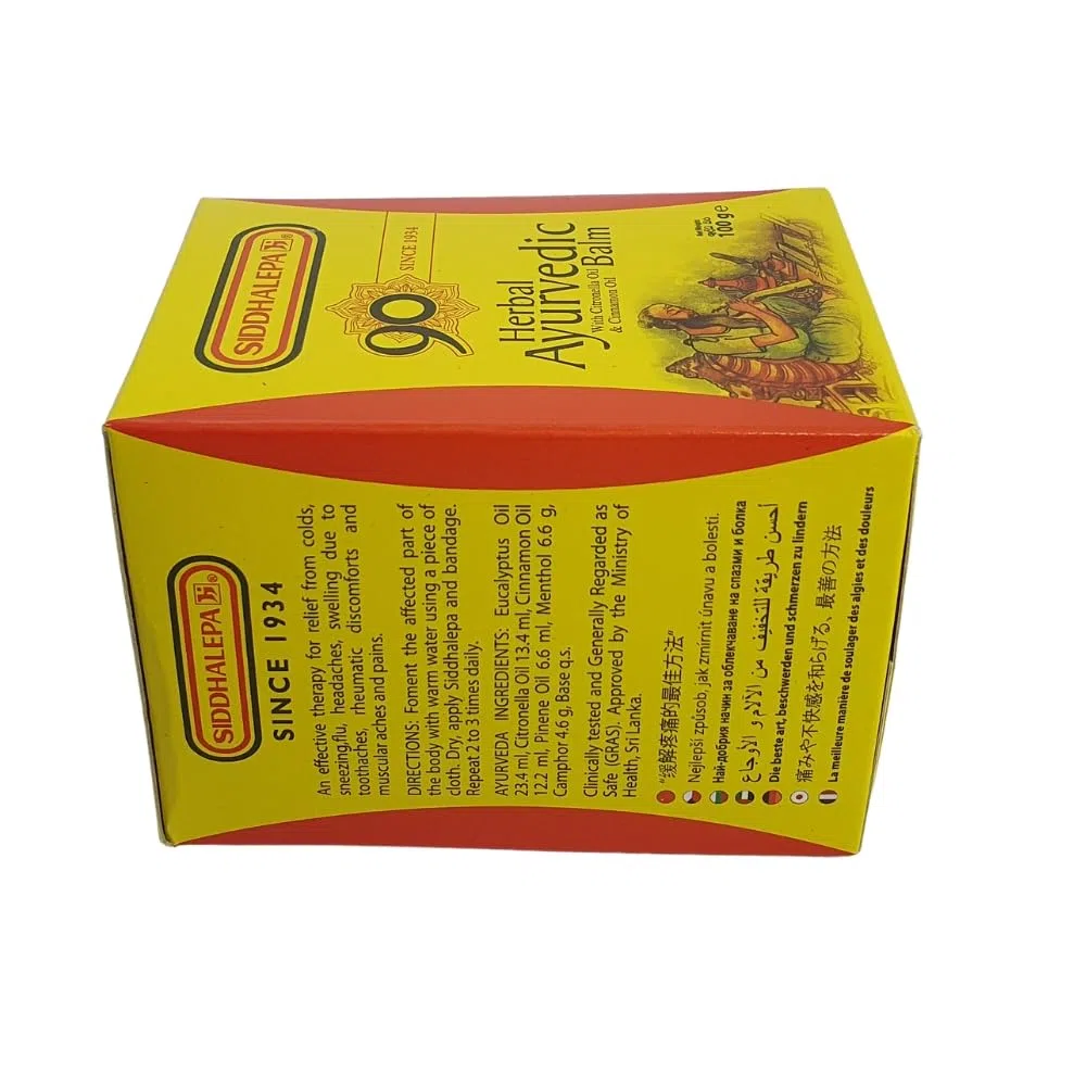 Baume ayurvédique aux herbes Siddhalepa® (100g)