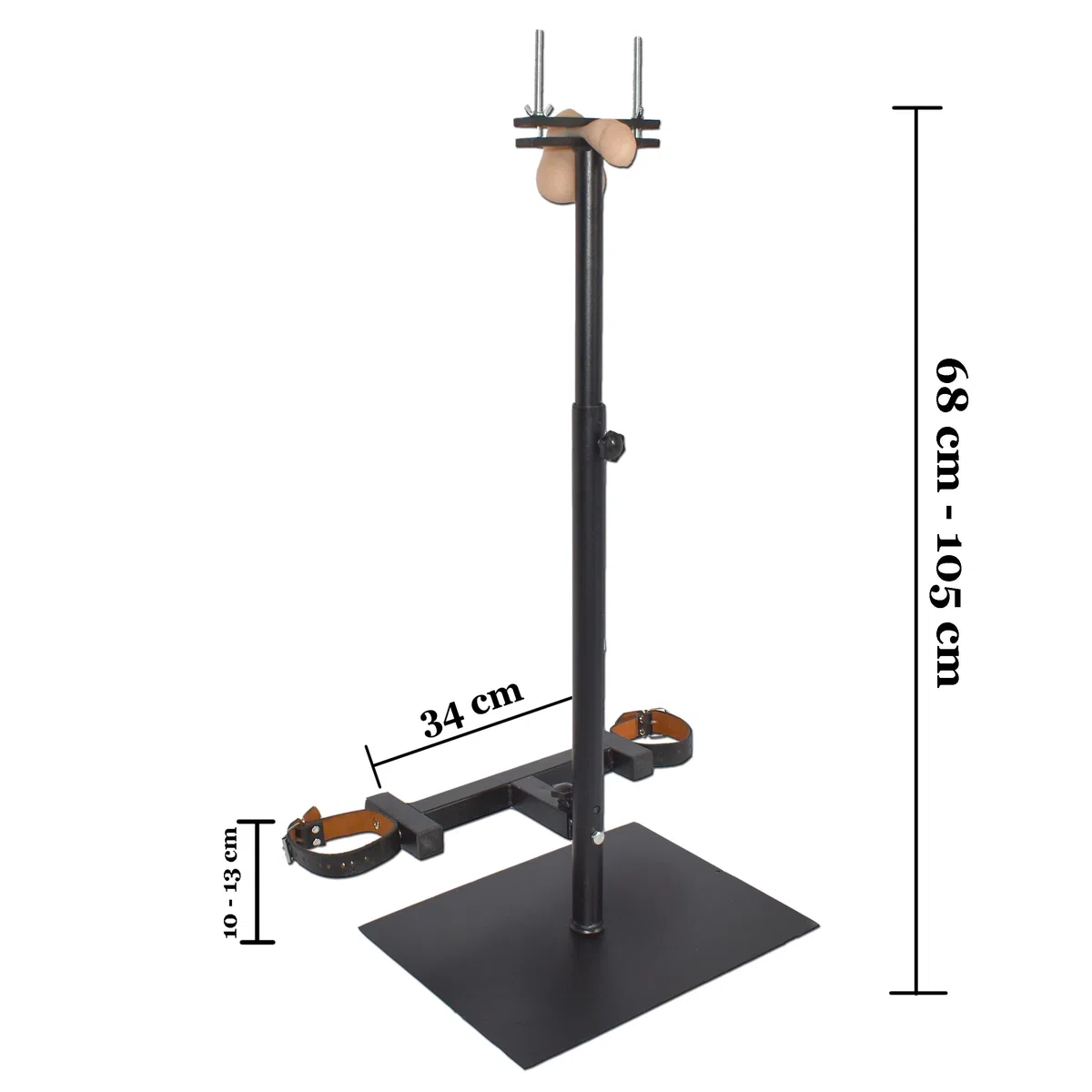 Pranger à pénis debout – CBT Écraseur, Presse & Humbler | Meuble BDSM debout – Ballcrusher, Humbler & Entrave SM Bondage – Serre-joint et Presse pour sessions CBT & Pranger intenses