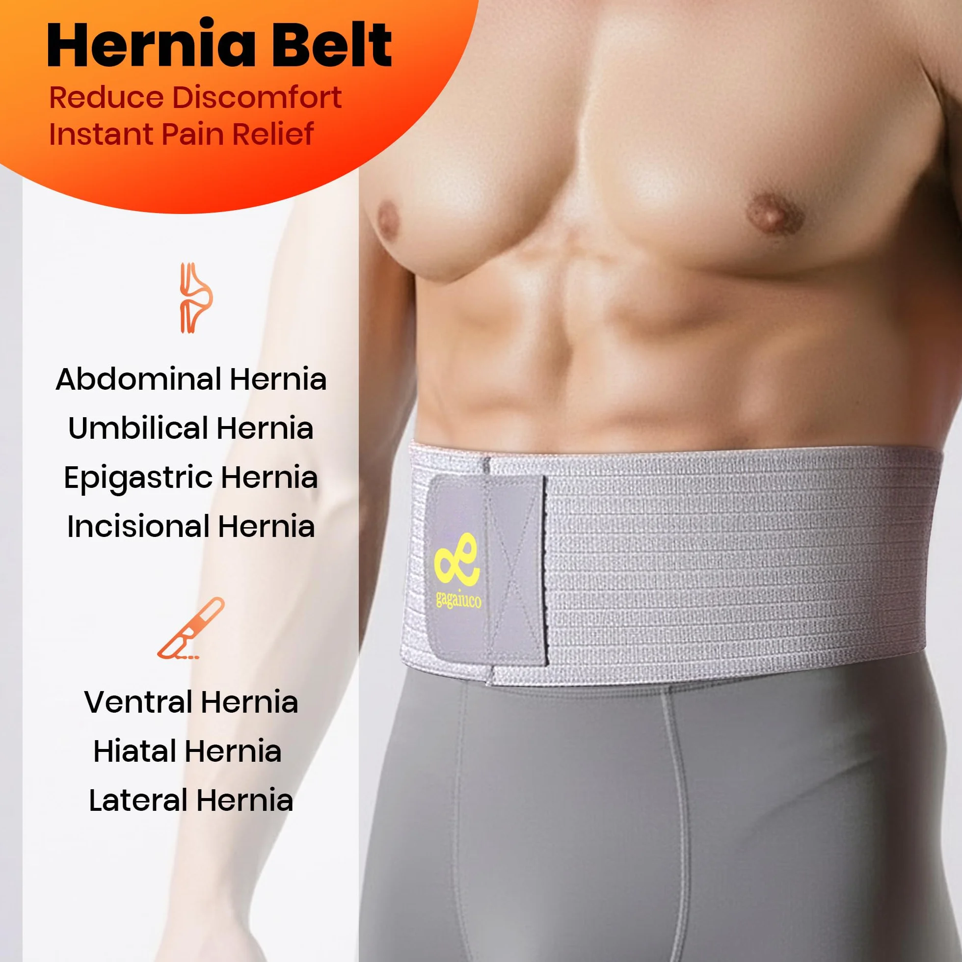 Ceinture Pour Hernie Ombilicale Pour Hommes Et Femmes - Ceinture De Soutien Abdominal Avec Coussin De Compression - Outil Préventif Pour La Chirurgie De La Hernie Ombilicale