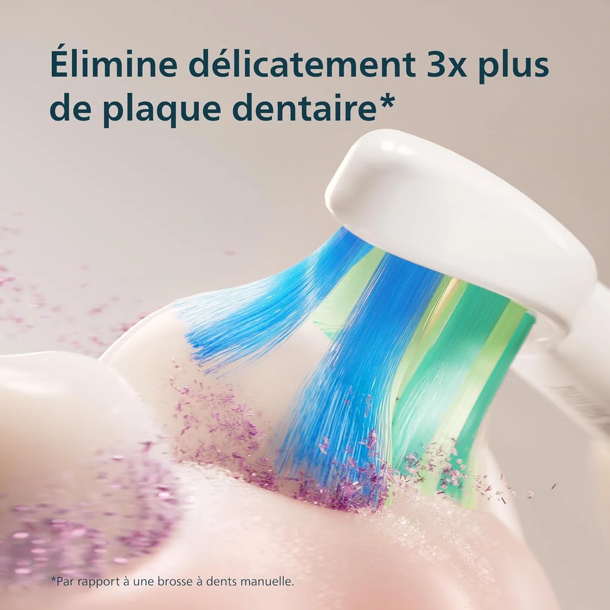 Philips Sonicare Série 2100 - Brosse à Dents Électrique Sonique, Élimine 3x plus de plaque, Capteur de pression, SmarTimer & QuadPacer, Bleu Cobalt (HX4021/04) (Bleu Marine)