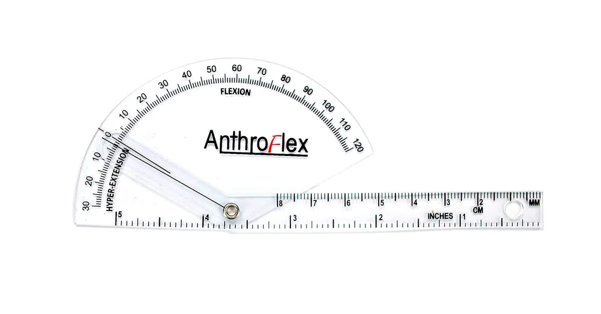 Anthroflex Lot De 6 Goniomètres: 30, 20, 15, 17 Centimètres, Doigt, Spinalavec avec Etui
