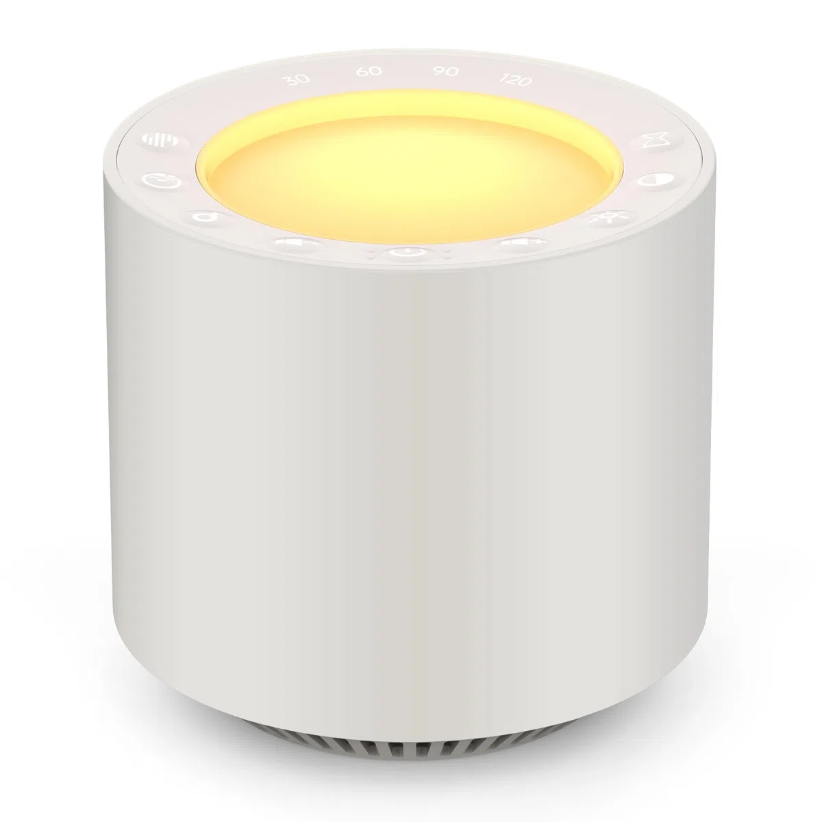 JBER Sleep Sound Machine à bruit blanc avec thérapie par lumière rouge, 38 sons apaisants avec fonction mémoire, veilleuse à intensité variable avec minuterie pour bébés et adultes