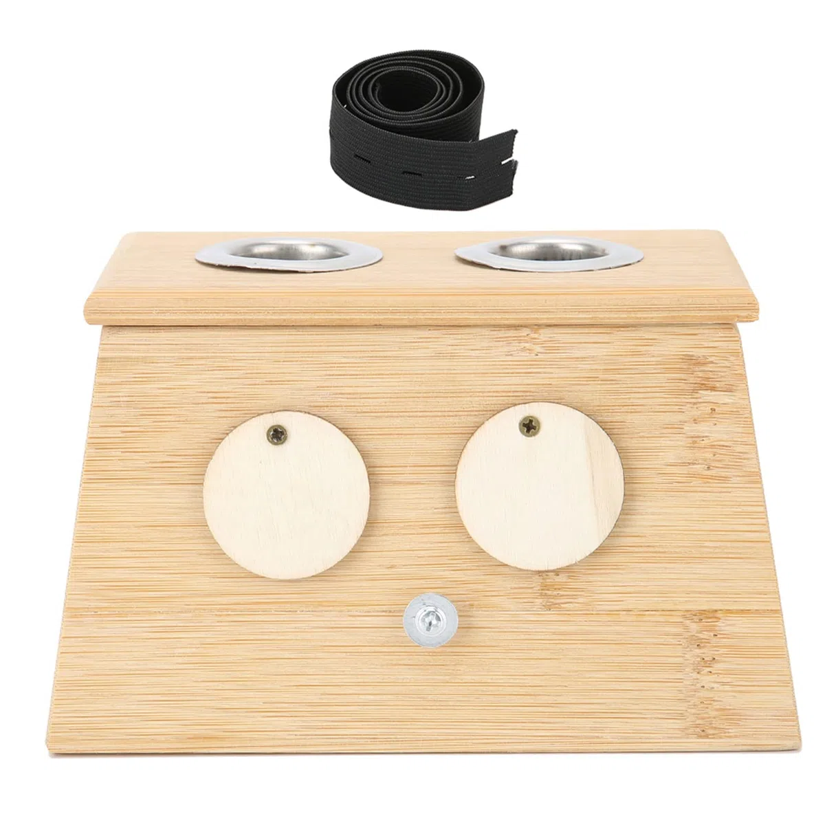 Boîte à moxa en bambou à 2 trous - Porte-rouleau de moxa en bambou naturel pour une guérison efficace - Convient aux bâtonnets de moxa de 14 à 18 mm - Outil de moxibustion durable et sûr