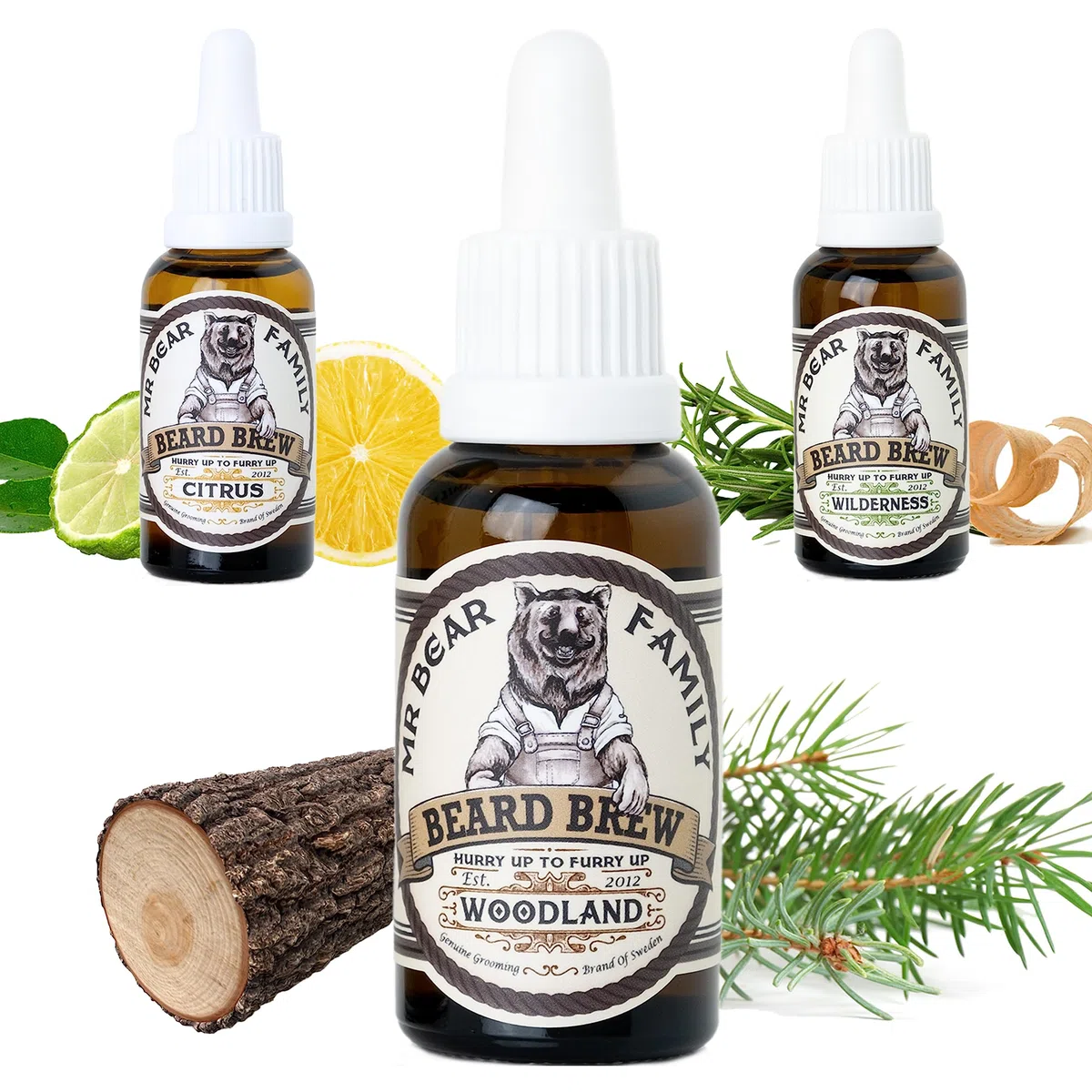 MR BEAR FAMILY Huile de Barbe Wood 30 ml