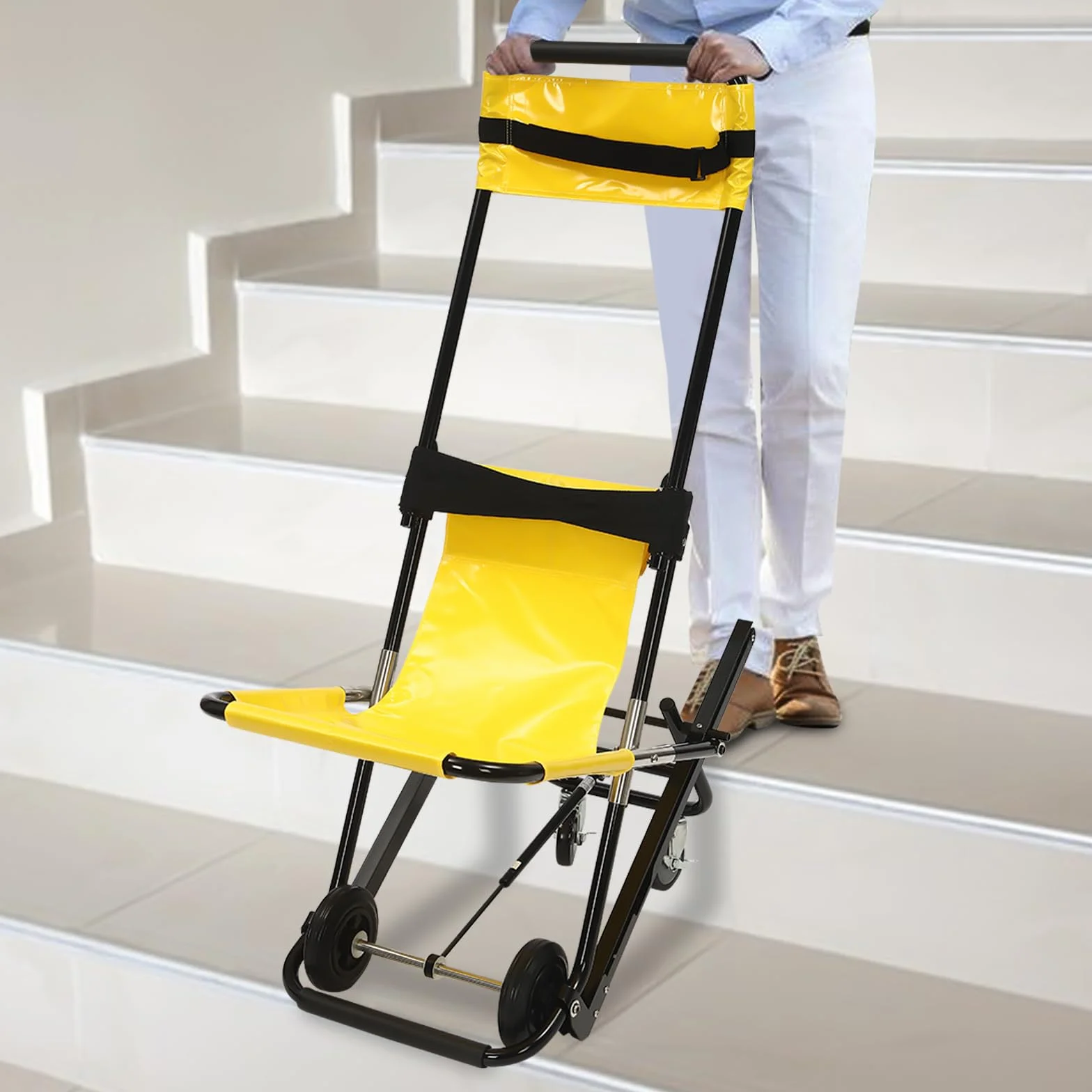 Escalier pour fauteuil roulant, chaise d'escalier, chaise d'escalier manuelle, portable, pliable, monte-escalier, fauteuil roulant, chaise d'ambulance, transfert de patients contemporain