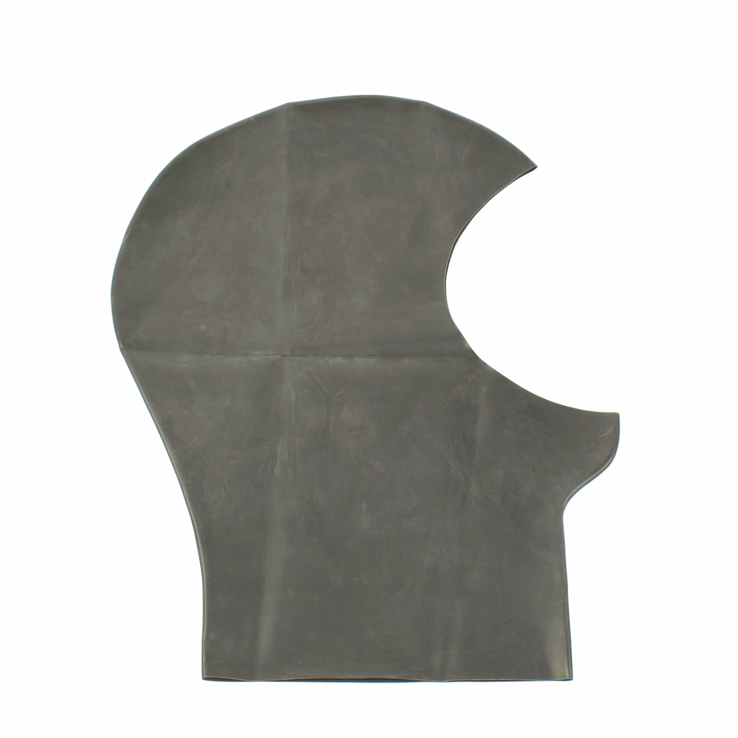 Masque en latex - Masque en latex à visage ouvert pour hommes et femmes noir 0.4mm S