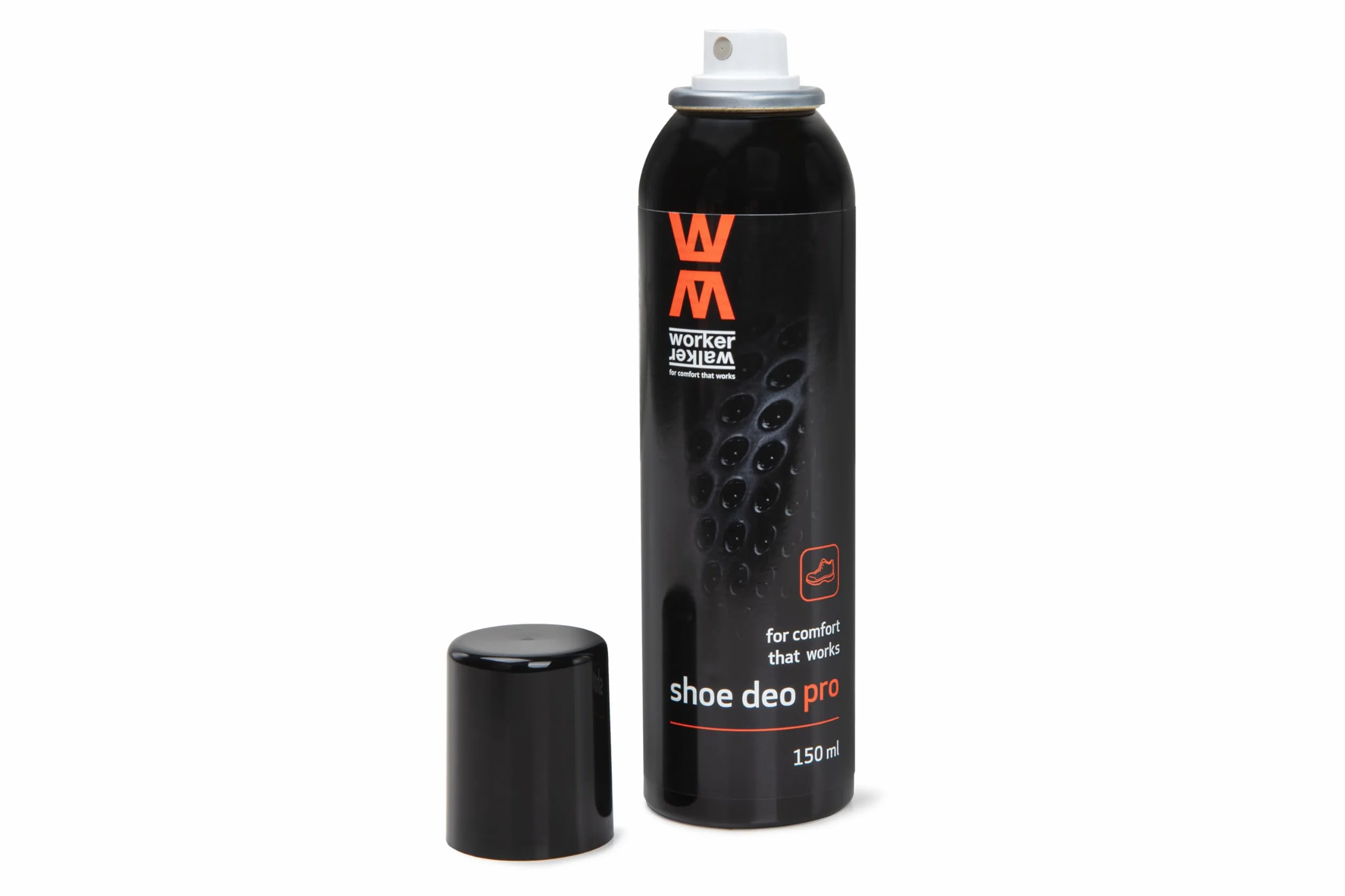 Spray désodorisant pour chaussures de travail, de loisirs et de sport avec nanoparticules d'argent | Spray pour les pieds pour éliminer les odeurs | Spray anti-odeurs | 3x150 ml | Worker Walker