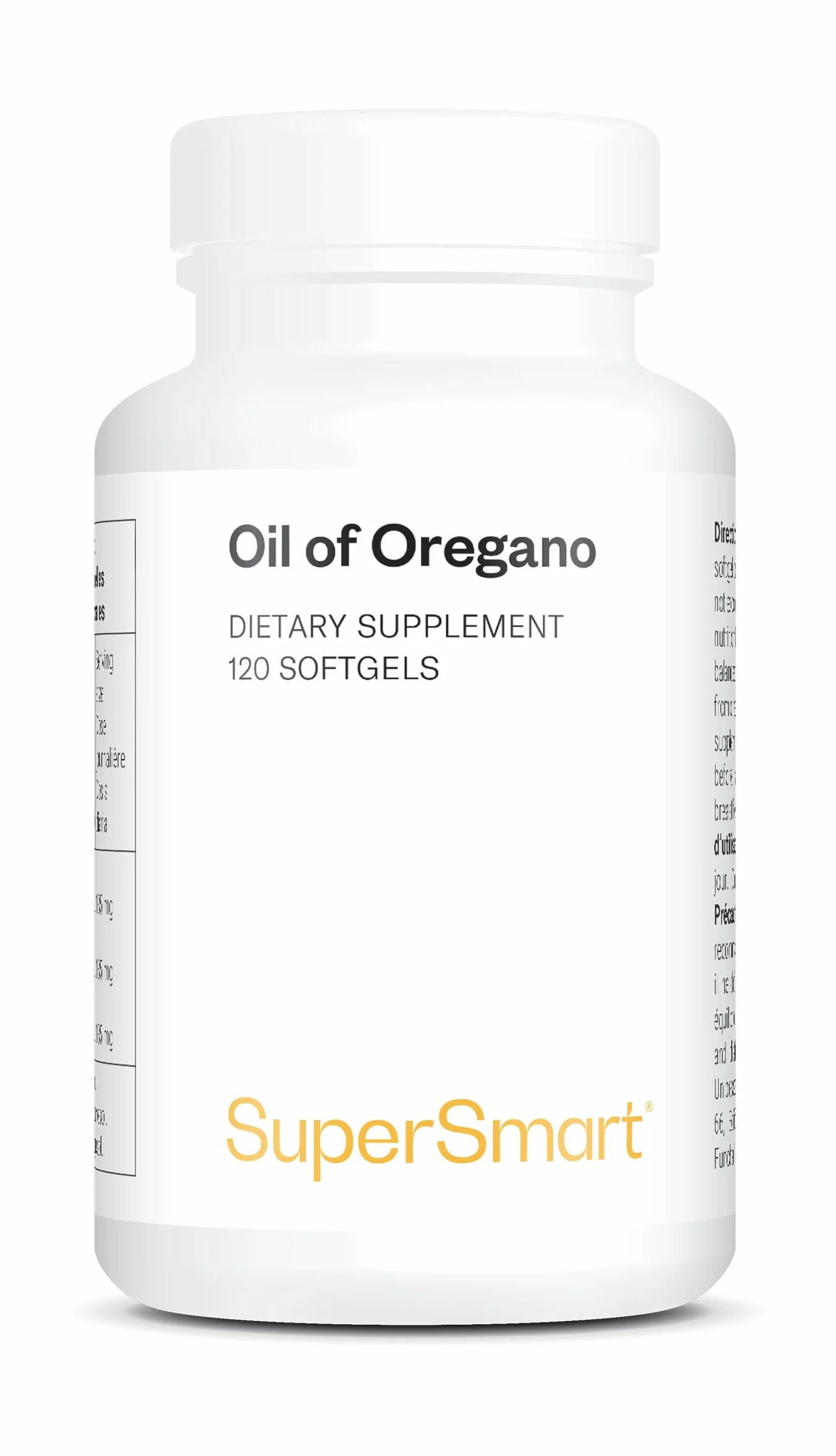 Huile Essentielle d'Origan en Gélules - Aide à Soutenir une Bonne Digestion - Santé du Foie - Standardisé à 70% de Carvacrol - Efficacité Optimale - Sans Gluten - SuperSmart