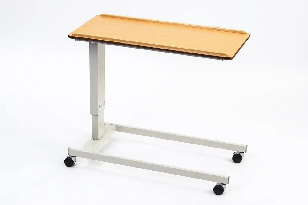Nrs Healthcare Easylift Overbed/Over Chair Table Beech N43553 - Standard Base, Extra Low