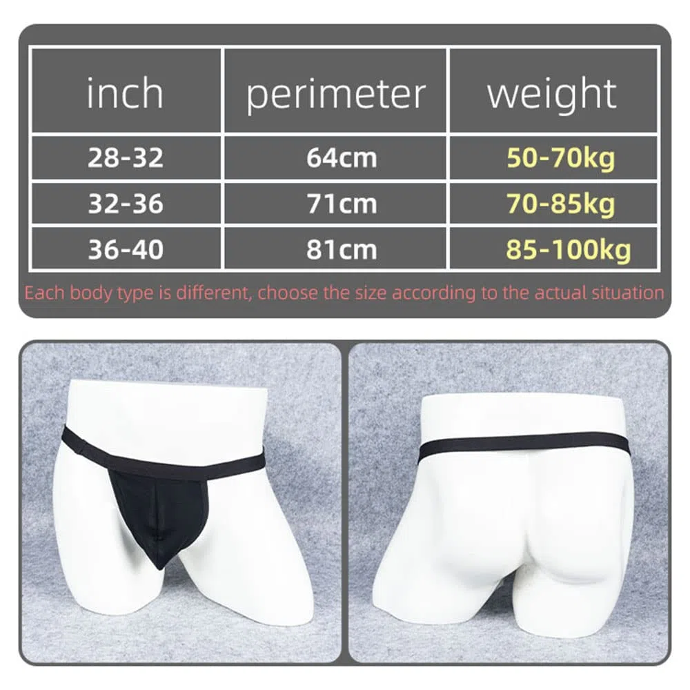 YWZAO Plug Anal sous-vêtements String Système À Clip Homme N31