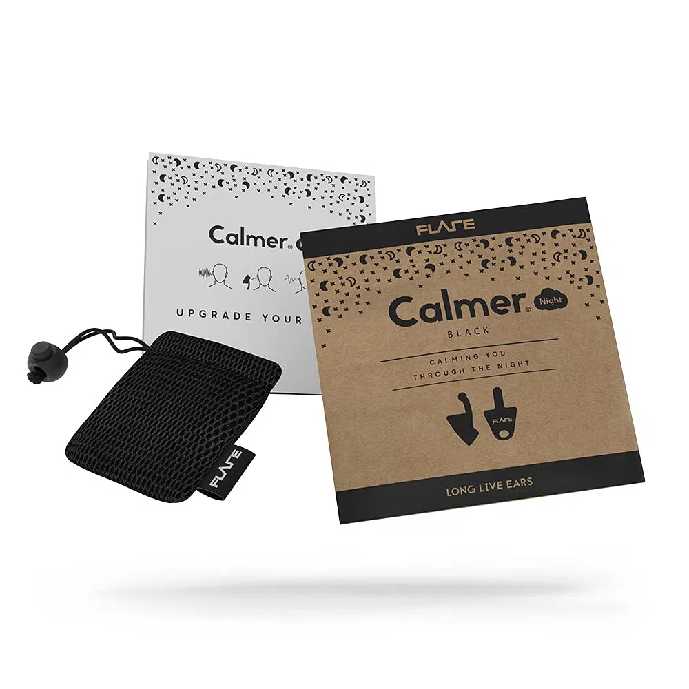 Flare Audio® Calmer® Night Black - Dispositif intra-auriculaire pour apaiser en douceur les sensibilités sonores - réduire le stress le soir et pendant le sommeil
