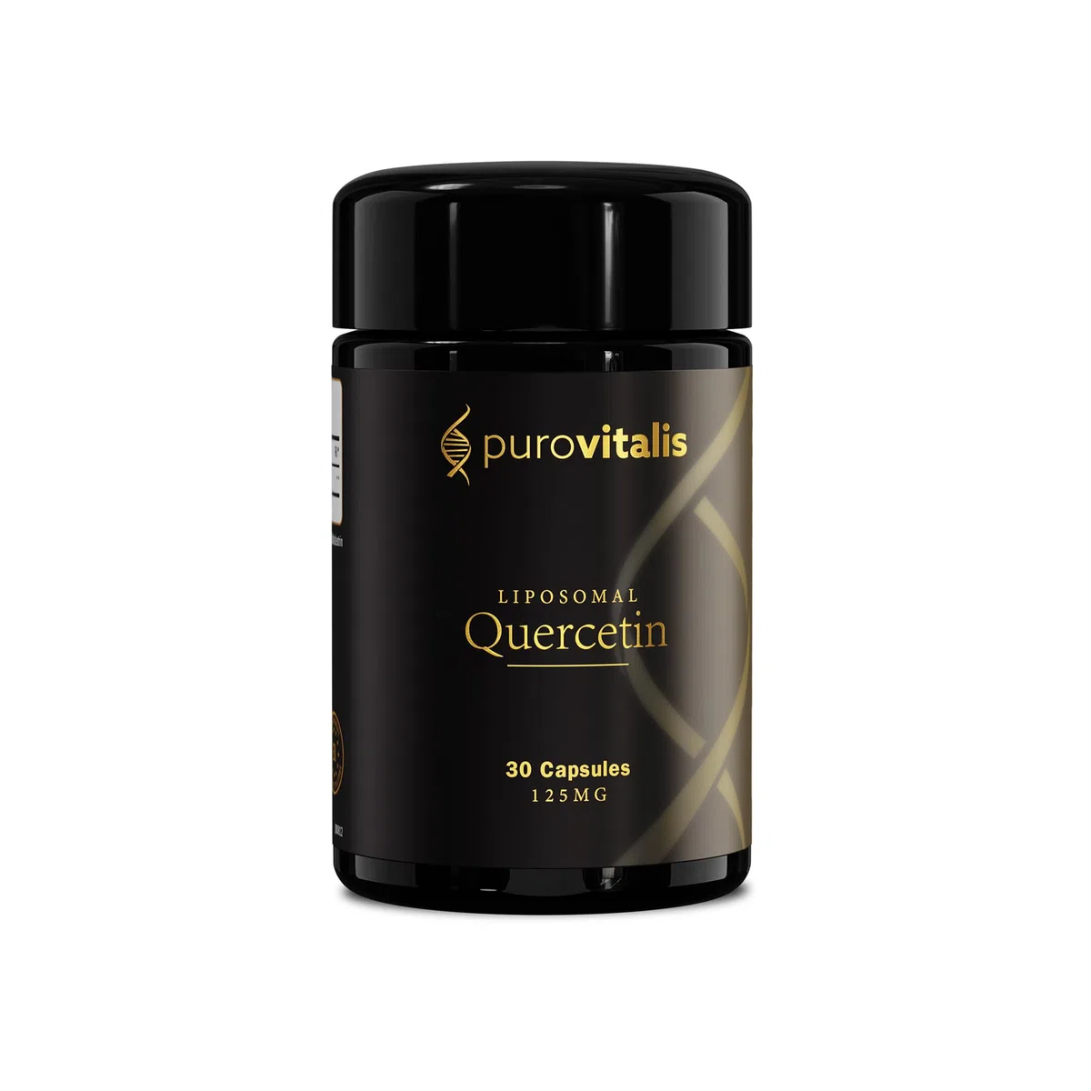 PUROVITALIS Quercétine Liposomale 125mg, 99% pure, 30 Gélules | Flavonoïde antioxydant de Sophora japonica, 99% pur; réponse immunitaire; cure 1 mois, sans gluten, GMP, vegan
