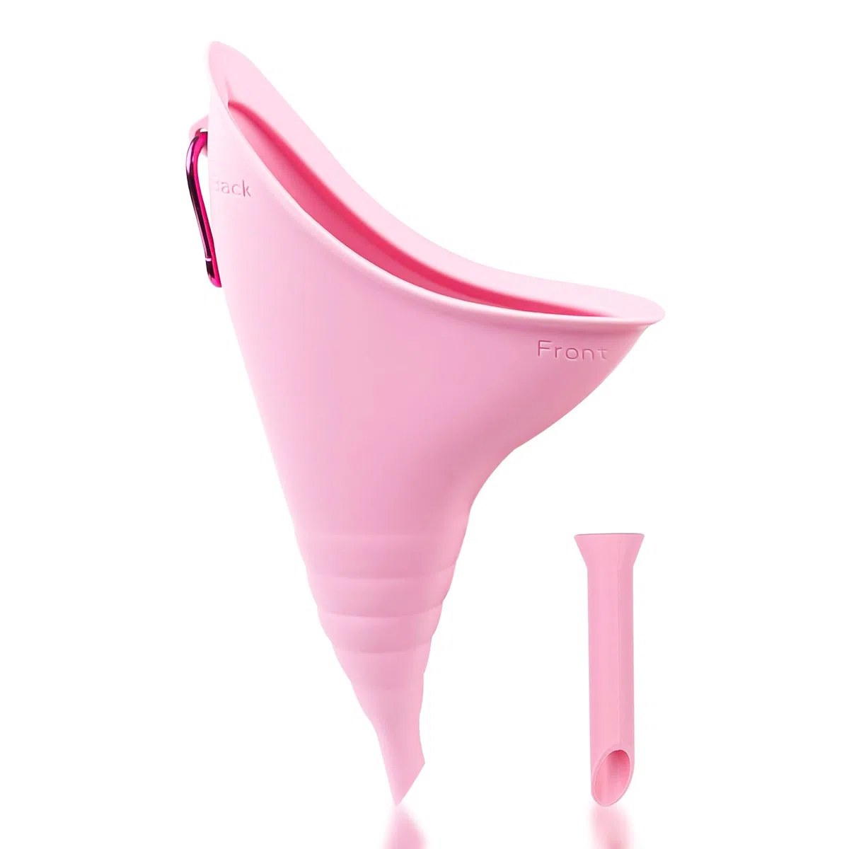 Fousenuk Pisse Debout Femme, Réutilisable Portable Urinoir Femme Silicone | Pliable Pipi Debout avec Tube d'Extension, Urinoir Féminin en Entonnoir pour Plein Air, Voyage, Randonnée, Camping