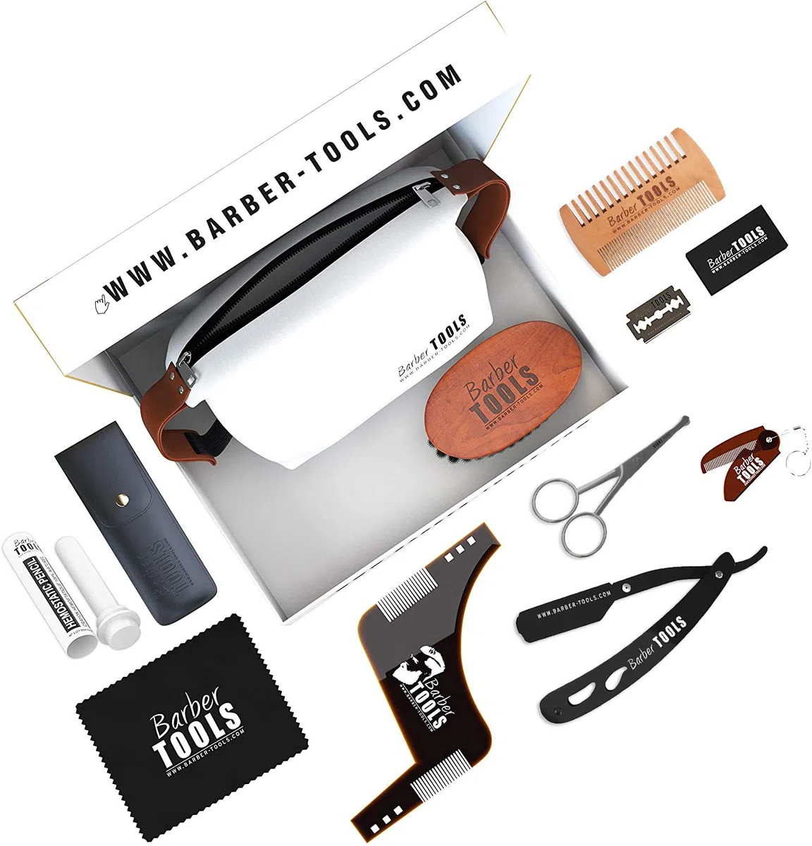 Kit/Set/Coffret d'entretien et de soin pour barbe et rasage. ✮ BARBER TOOLS ✮ (kit2)