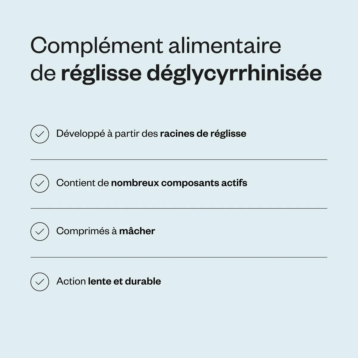 DGL 500 - Extrait de Racine de Réglisse - Reflux Gastro-Intestinal - Contribue à Réduire les Reflux Acides, Douleurs Gastriques, Nausées - Comprimés à mâcher - Vegan - Sans Gluten - Supersmart