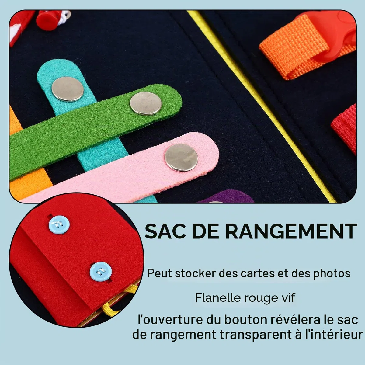 Couverture sensorielle pour personnes âgées, produits de démence Alzheimer, tapis d'activités autistes, soulagement de l'anxiété améliore la stimulation mentale