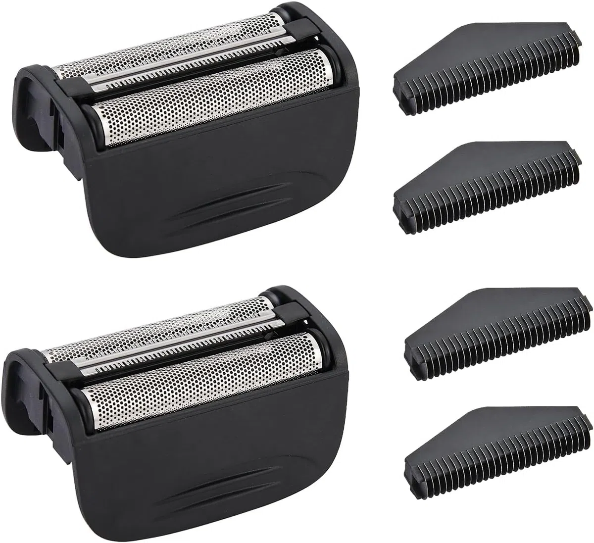 Tête de rechange et lame de coupe pour rasoir Remington SPF-PF | modèle PF7400 et PF7500 (noir, 2 paquet)
