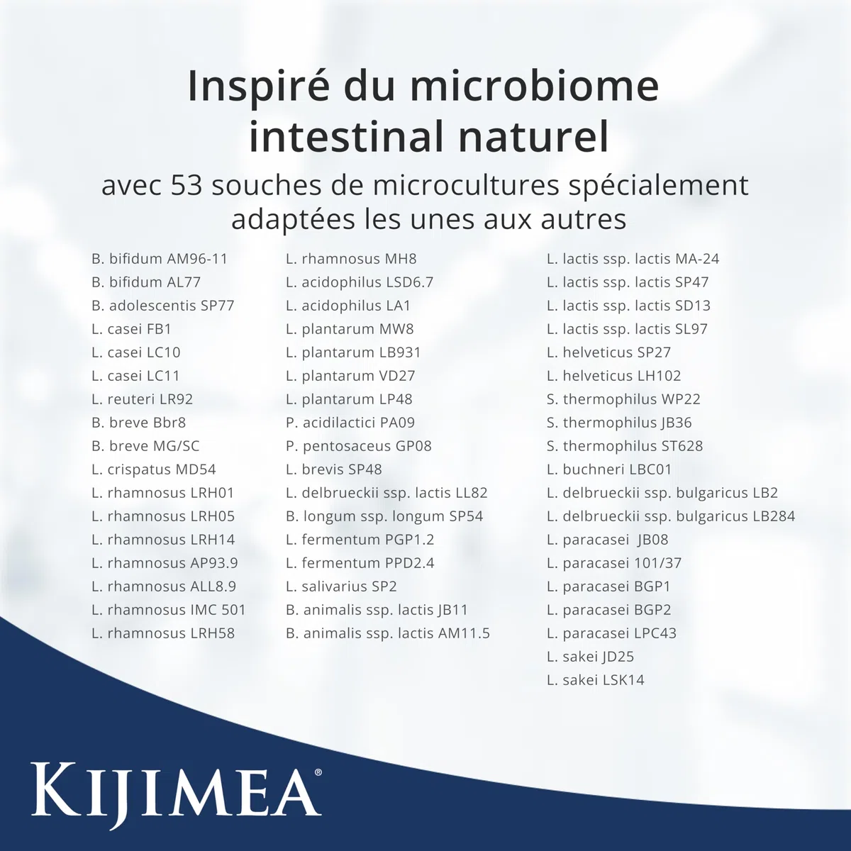 Kijimea® K53 Advance – Gélules de bactéries intestinales à haut dosage | 53 souches de microcultures sélectionnées dans la flore intestinale | avec biotine | >500 milliards d’UFC par boîte 28 gélules