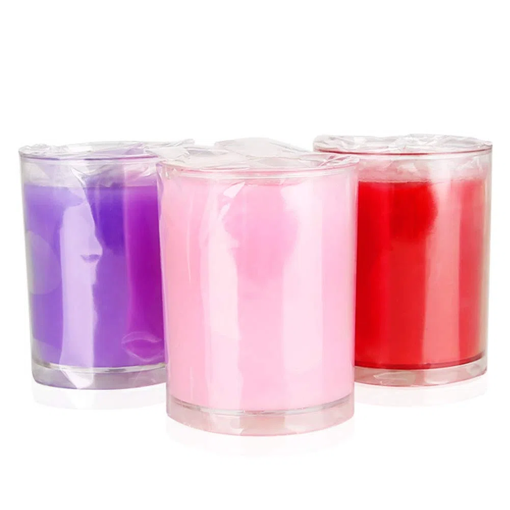 Le sexe de cire d'égouttement de bougies de basse température joue la cire érotique d'esclave de jeux adultes de BDSM fraise