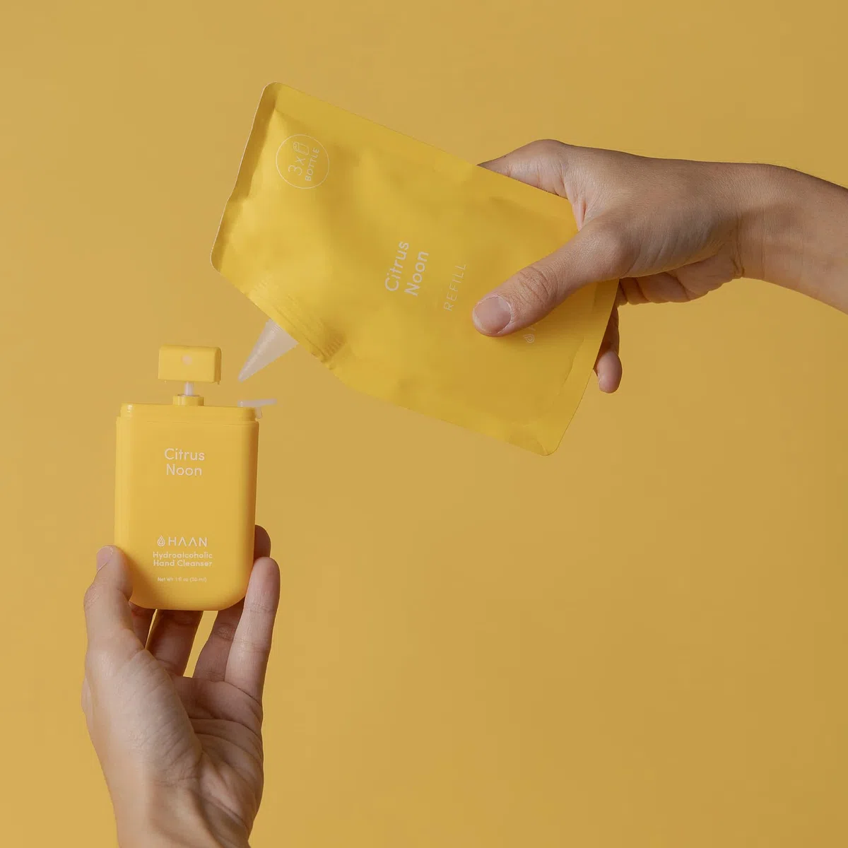 HAAN Spray nettoyant pour les mains à l'aloe vera (lot de 5) – Parfum Sunset Fleur, Morning Glory, Bright Rose, Verveine purifiante, Citrus Noon