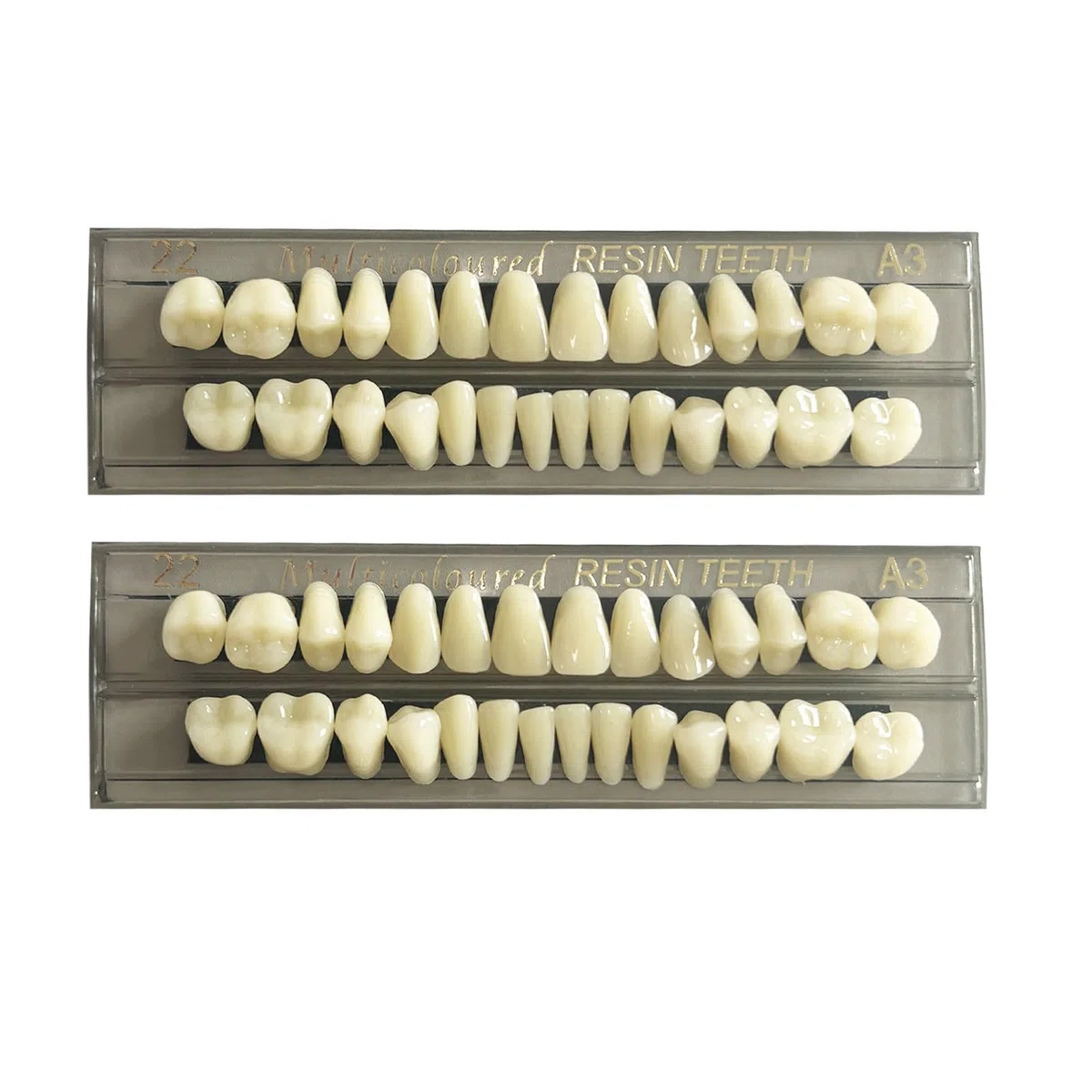 Lot de 56 fausses dents en résine synthétique - 22 A3