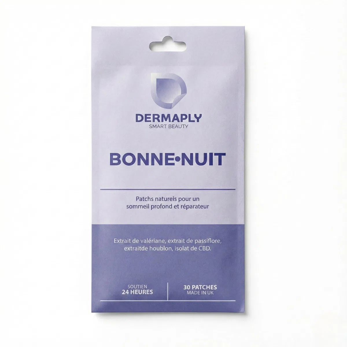 Patchs Naturels & Vegan – Nutriments Essentiels pour Sommeil, Énergie, Ménopause & Revitalisation - Dermaply | 30 Patches | 100% Naturel (Sommeil)