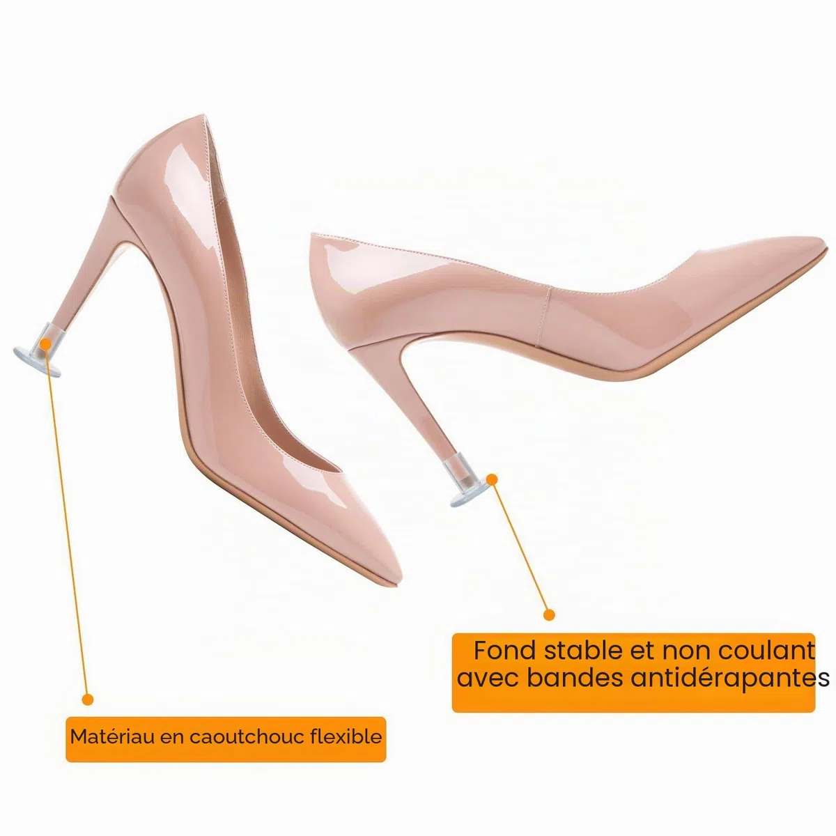30 Paires Embouts Talons Femme Haut Talon protecteurs Talon remplacements petit moyen grand High Heel Protectors Femmes Chaussures Stoppers Couvertures