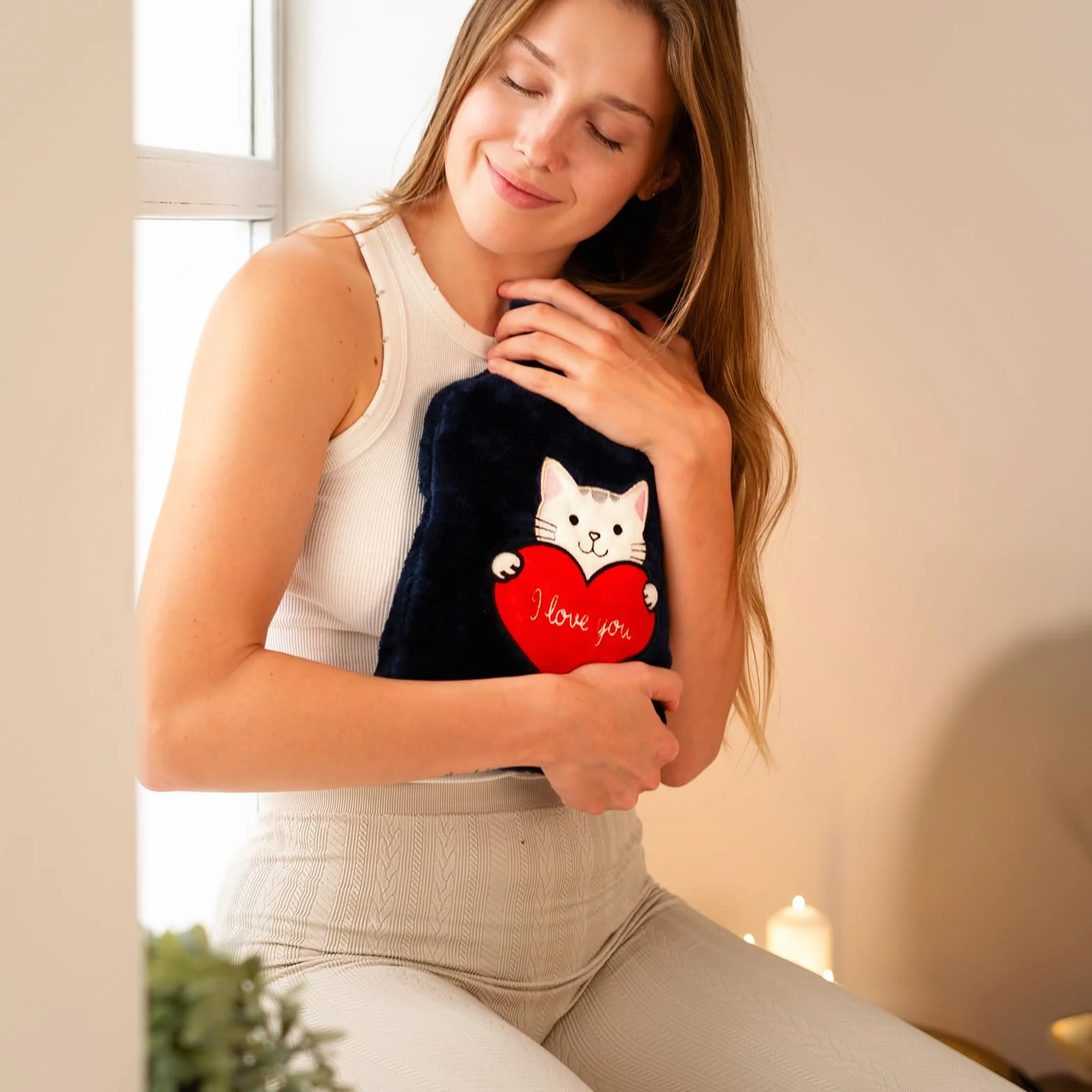 soxo Bouillotte Eau Chaude Cadeau Pour Bebe Peluche Bouillote Anti Colique Enfant Bouillotes I Love You