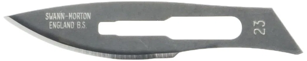Swann-Morton ST23 Boîte de 100 Lames Stériles n°23