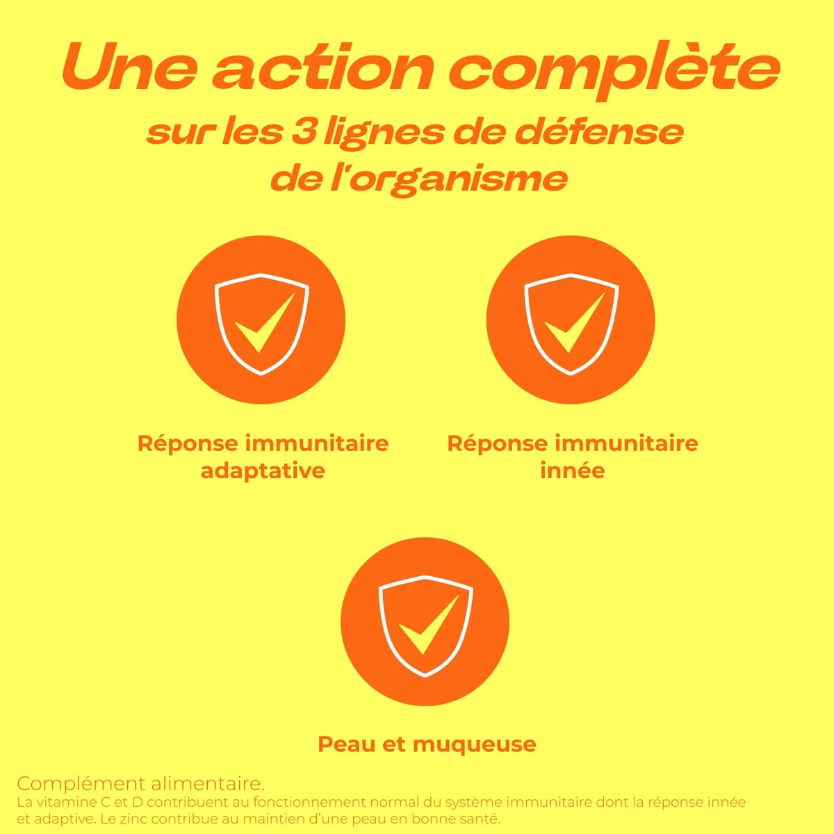 Berocca Immunité Flash - Soutient Système Immunitaire - Complément Alimentaire Immunité - Zinc, Vitamine D & C - Multivitamines et Minéraux - Goût Orange - Maxi Format 60 Comprimés Effervescents