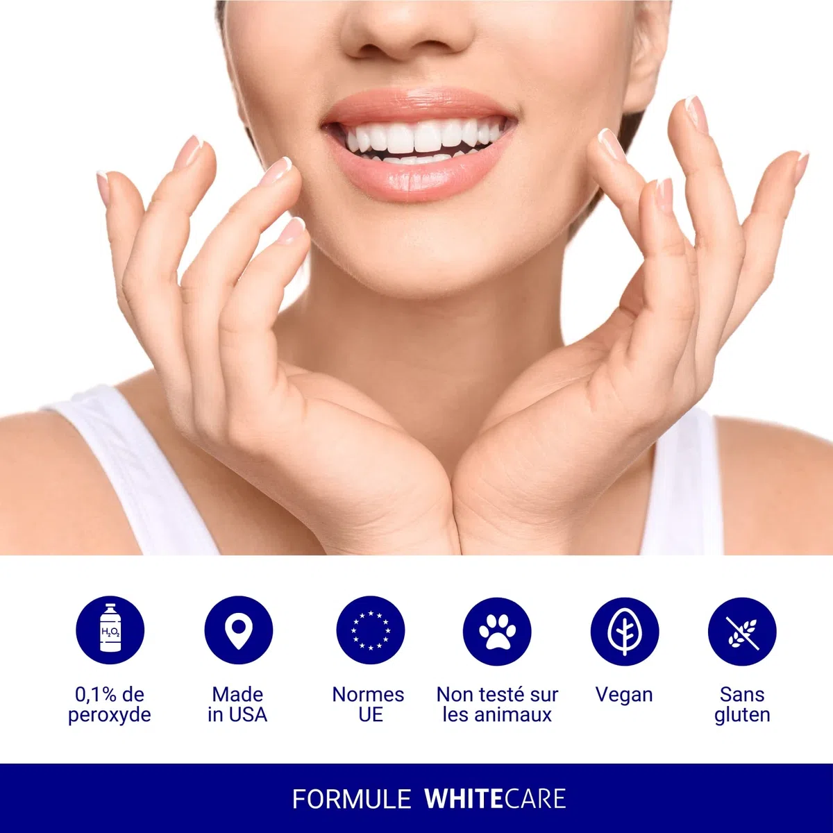 WhiteCare Box Kit Blanchiment Dentaire Professionnel, Menthe, Transparent