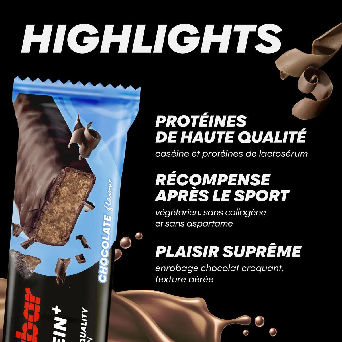 PowerBar Protein Plus Barre 30% Proteinplus Goût Chocolate 15 Barres
