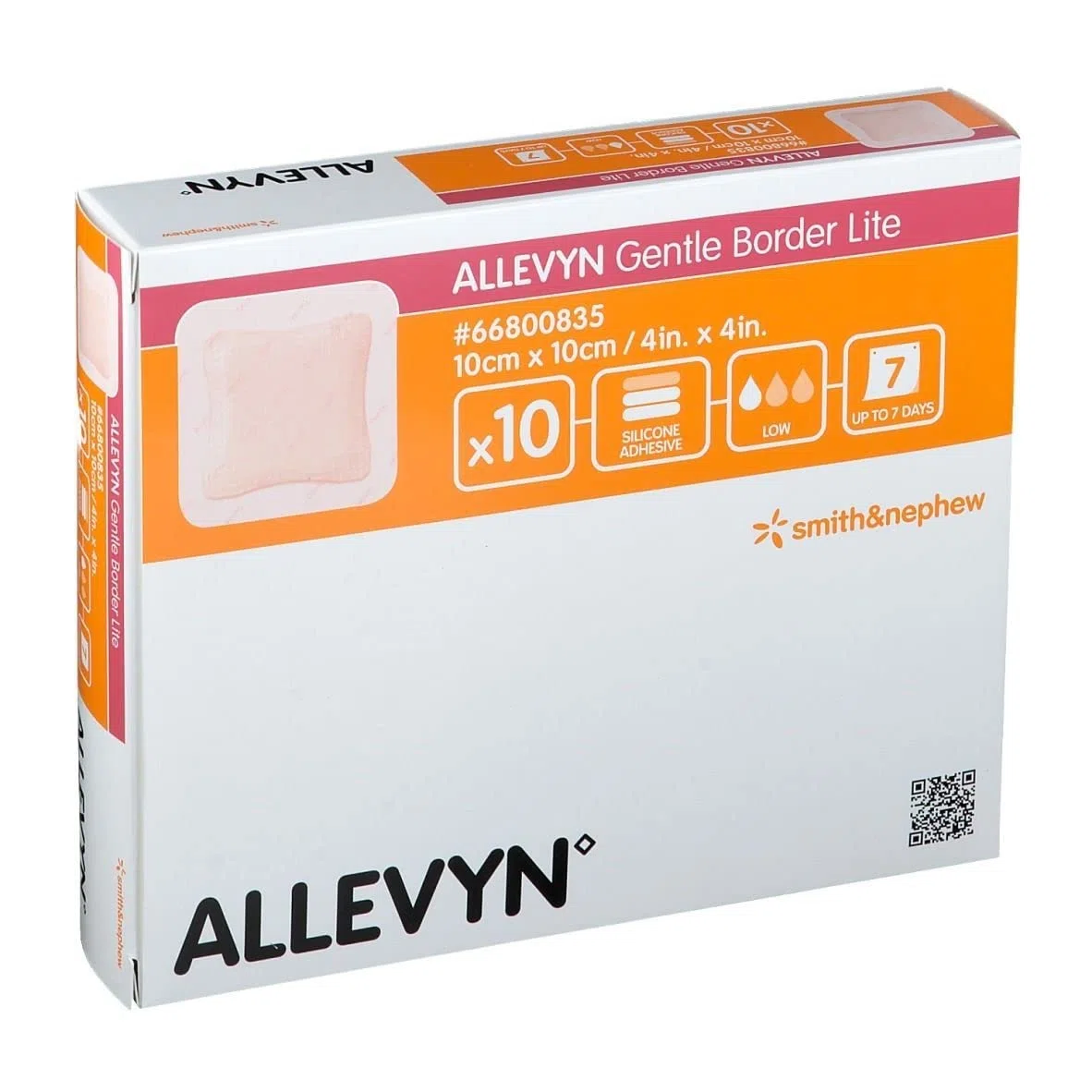 Smith & Nephew Pansement Hydro Cellulaire Siliconé Extra-Mince 10 x 10 cm Pack de 10