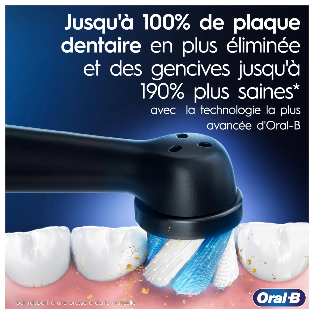 Oral-B iO 8 Brosse À Dents Électrique Blanche, Un Capteur Signalant Le Pression Pour Protéger Les Gencives, Des Accessoires, 2 Brossettes De Rechange, 1 Chargeur, 1 Étui De Voyage, Emballage En Carton