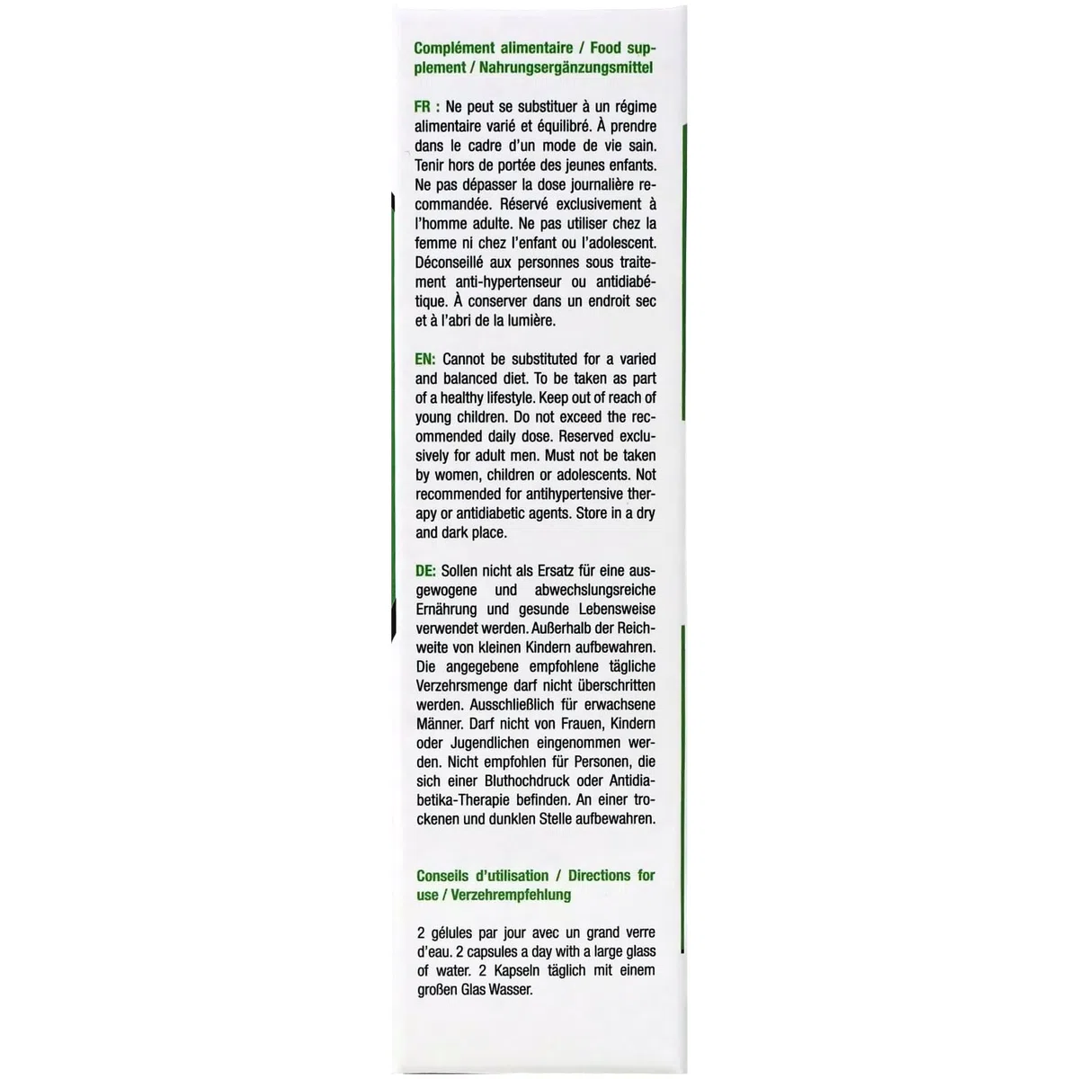 Labophyto MaxiControl Retardant pour Éjaculation Précose 60 Gélules