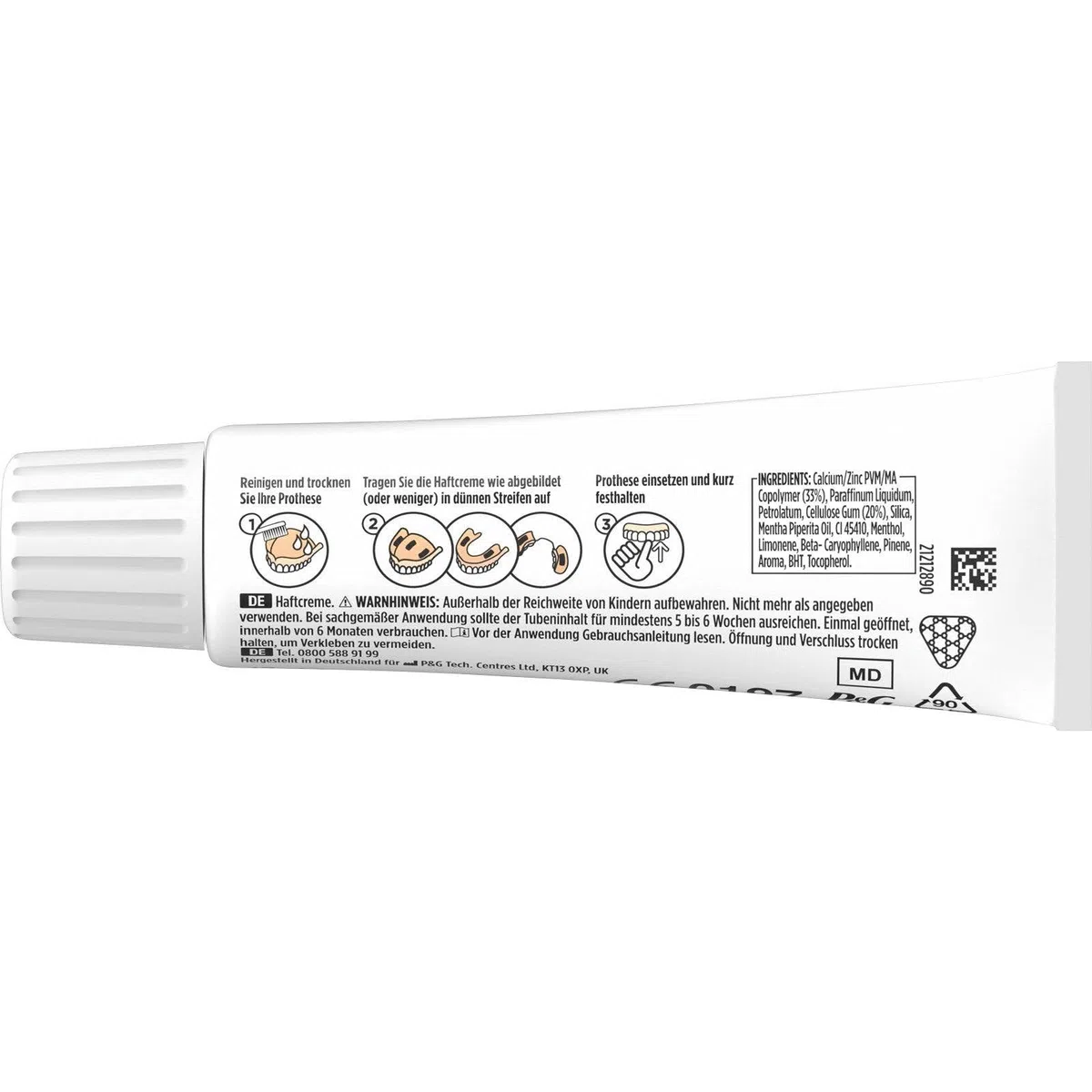 Blend-a-dent Lot de 4 tubes de crème adhésive extra forte 47 g