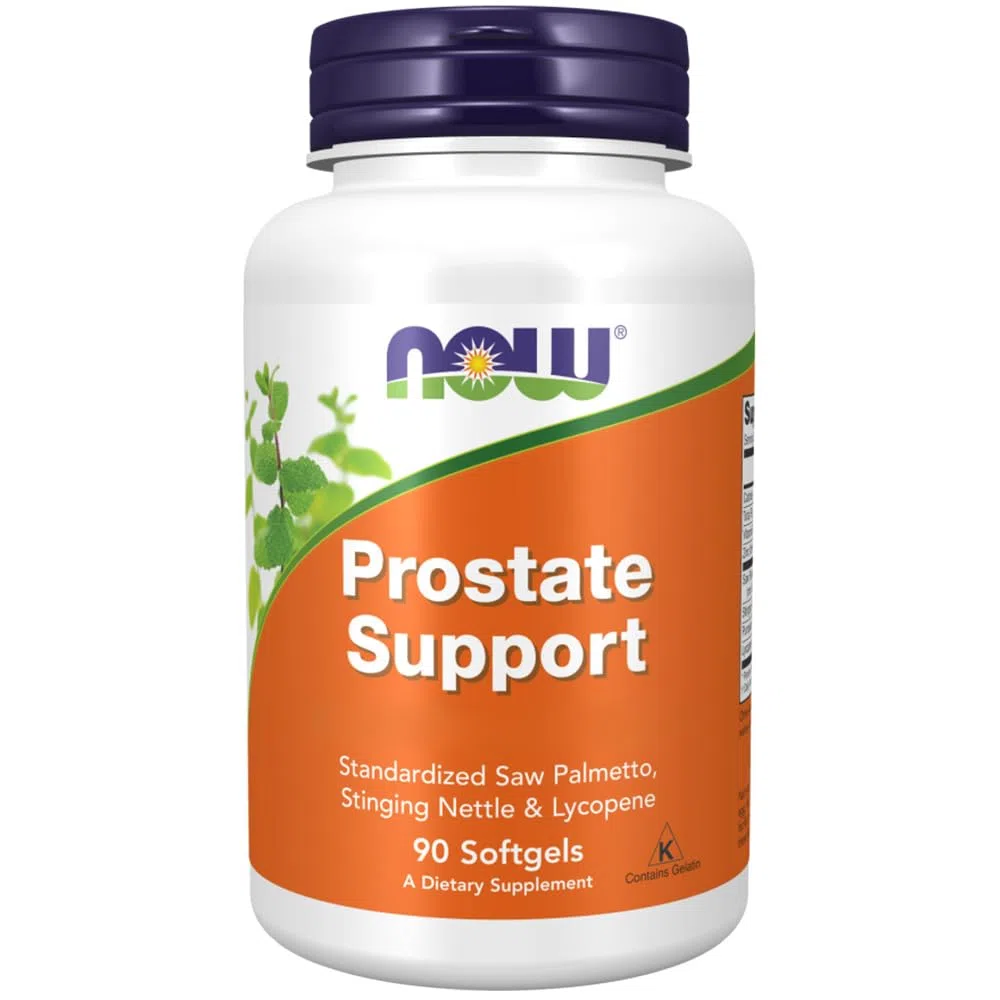 Now Foods Prostate Support, Avec Palmier nain Huile de pépins de courge Lycopène, 90 Capsules molles, Testé en Laboratoire, Sans Soja, Sans Gluten, Sans OGM